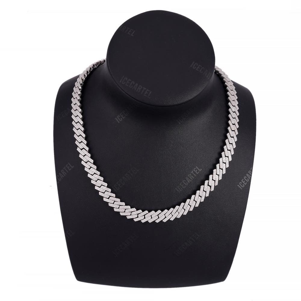10MM Diamond Cuban Link Chain 14K Solid Gold - Image 2