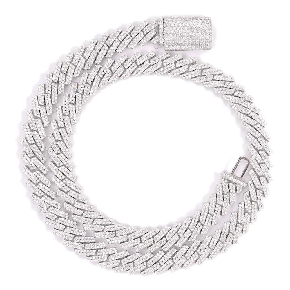 10MM Diamond Cuban Link Chain 14K Solid Gold - Image 3