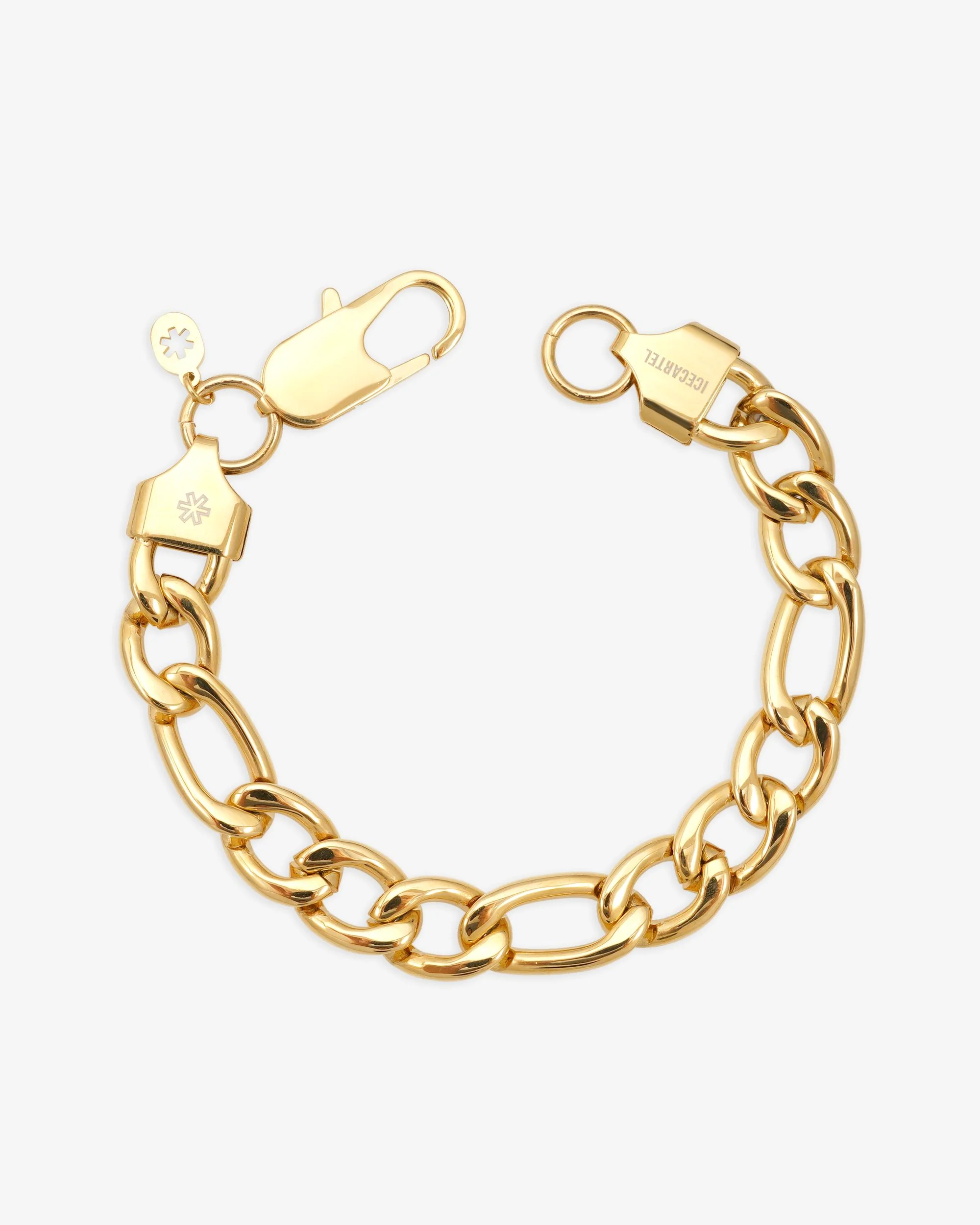 10MM Figaro Bracelet 14K Gold
