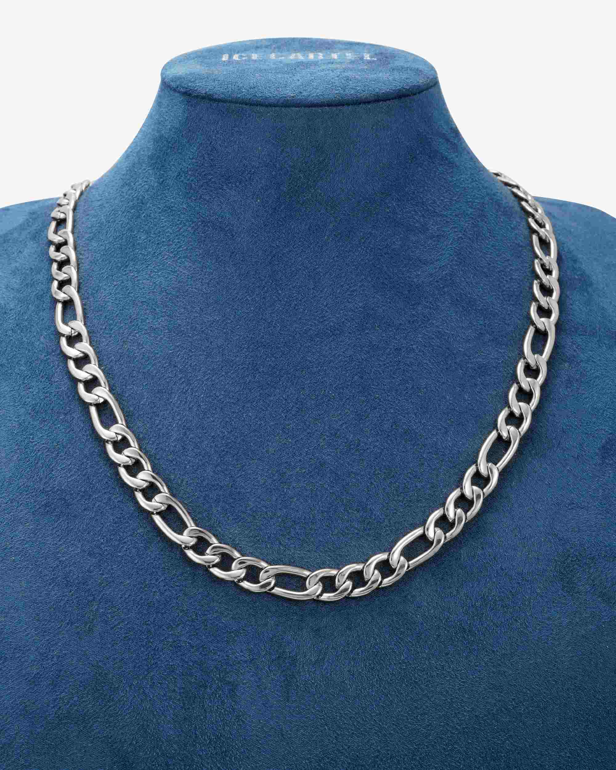 10MM Figaro Chain Silver - Image 3