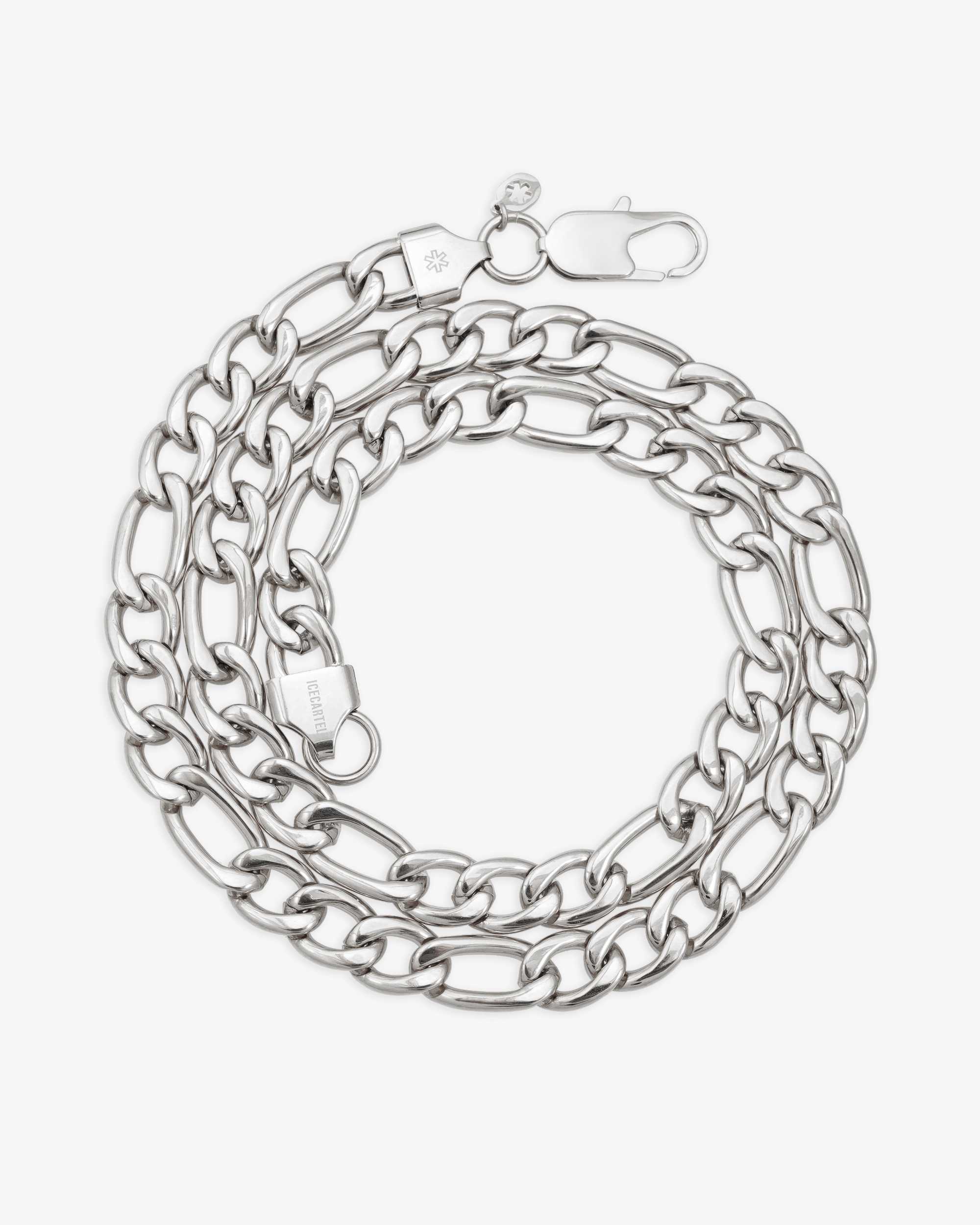 10MM Figaro Chain Silver - Image 5