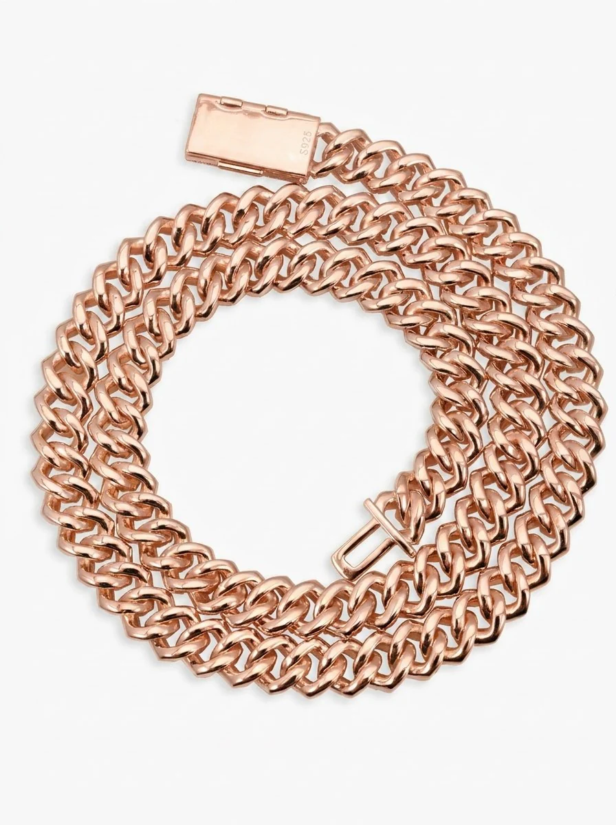 10MM Moissanite Prong Cuban Link Chain 14K Gold - Image 19