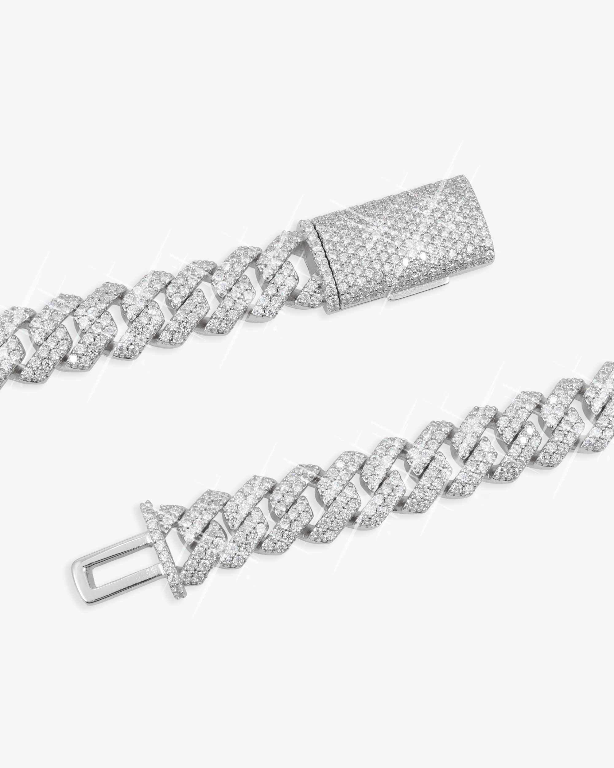 10MM Moissanite Prong Cuban Link Chain 14K Gold - Image 4