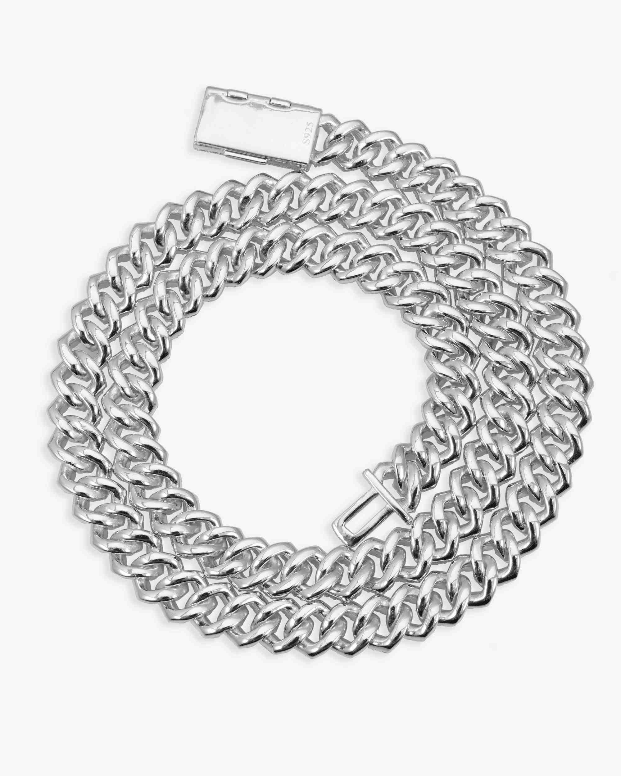 10MM Moissanite Prong Cuban Link Chain 14K Gold - Image 6