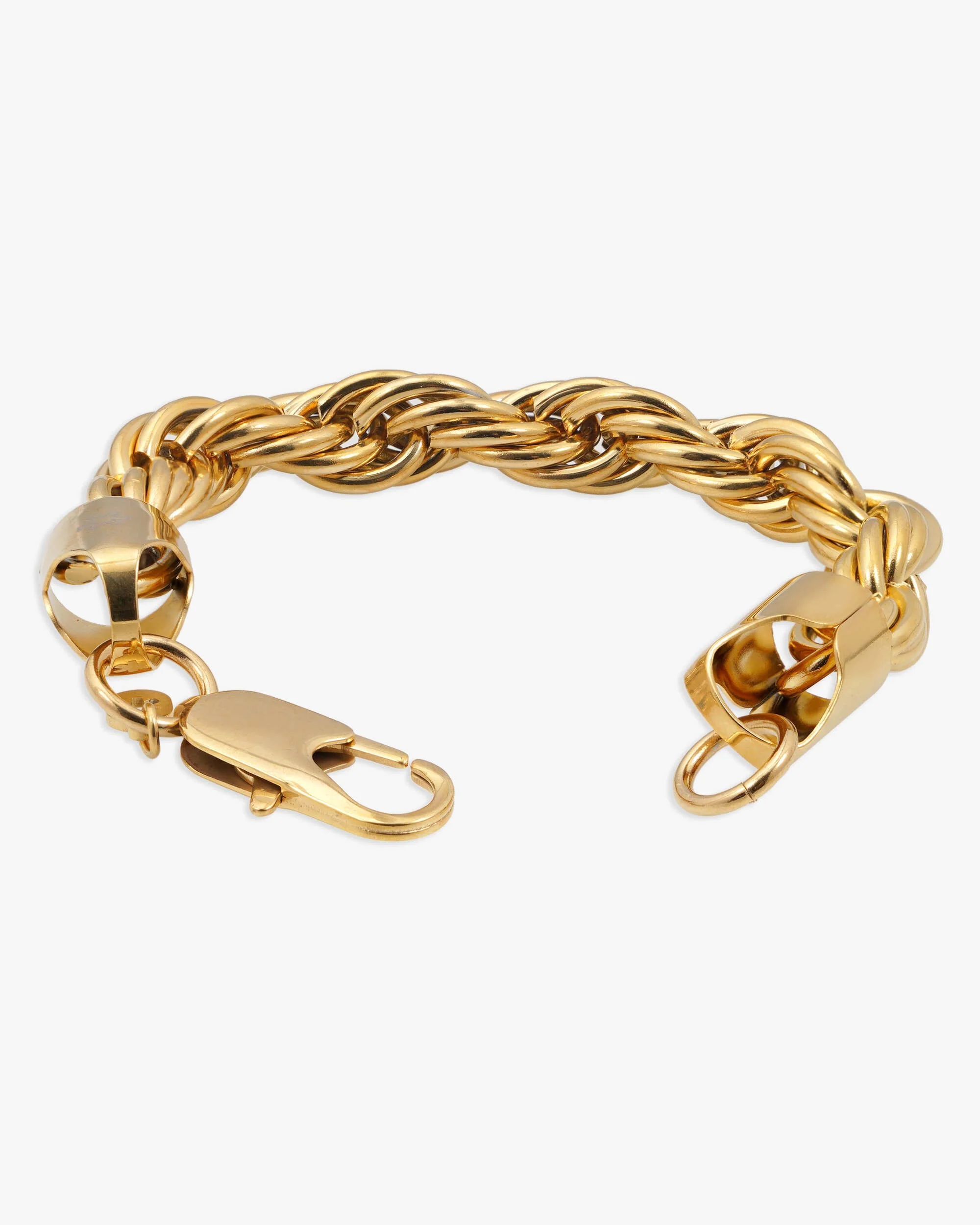10MM Rope Bracelet 14K Gold - Image 3