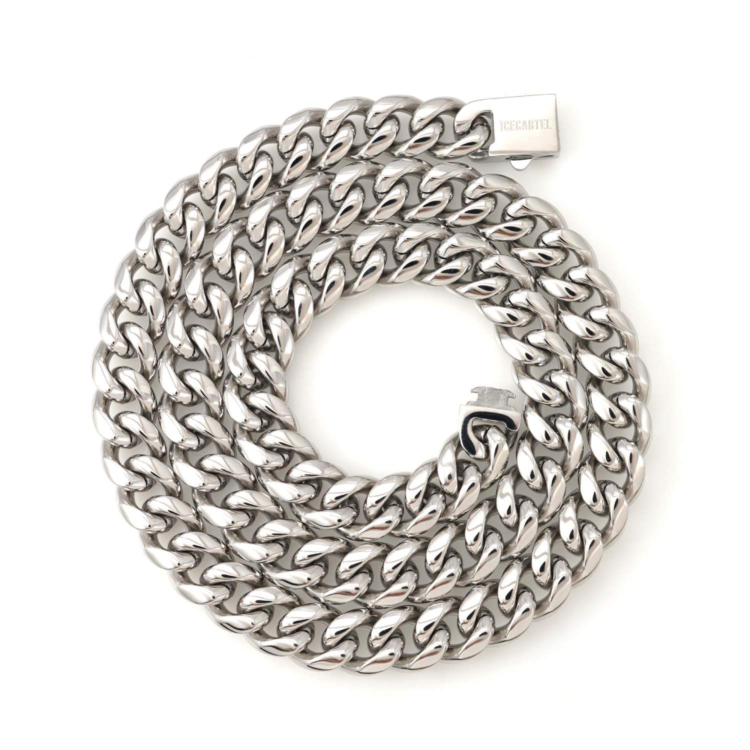 12MM Cuban Link Chain Silver - Image 6