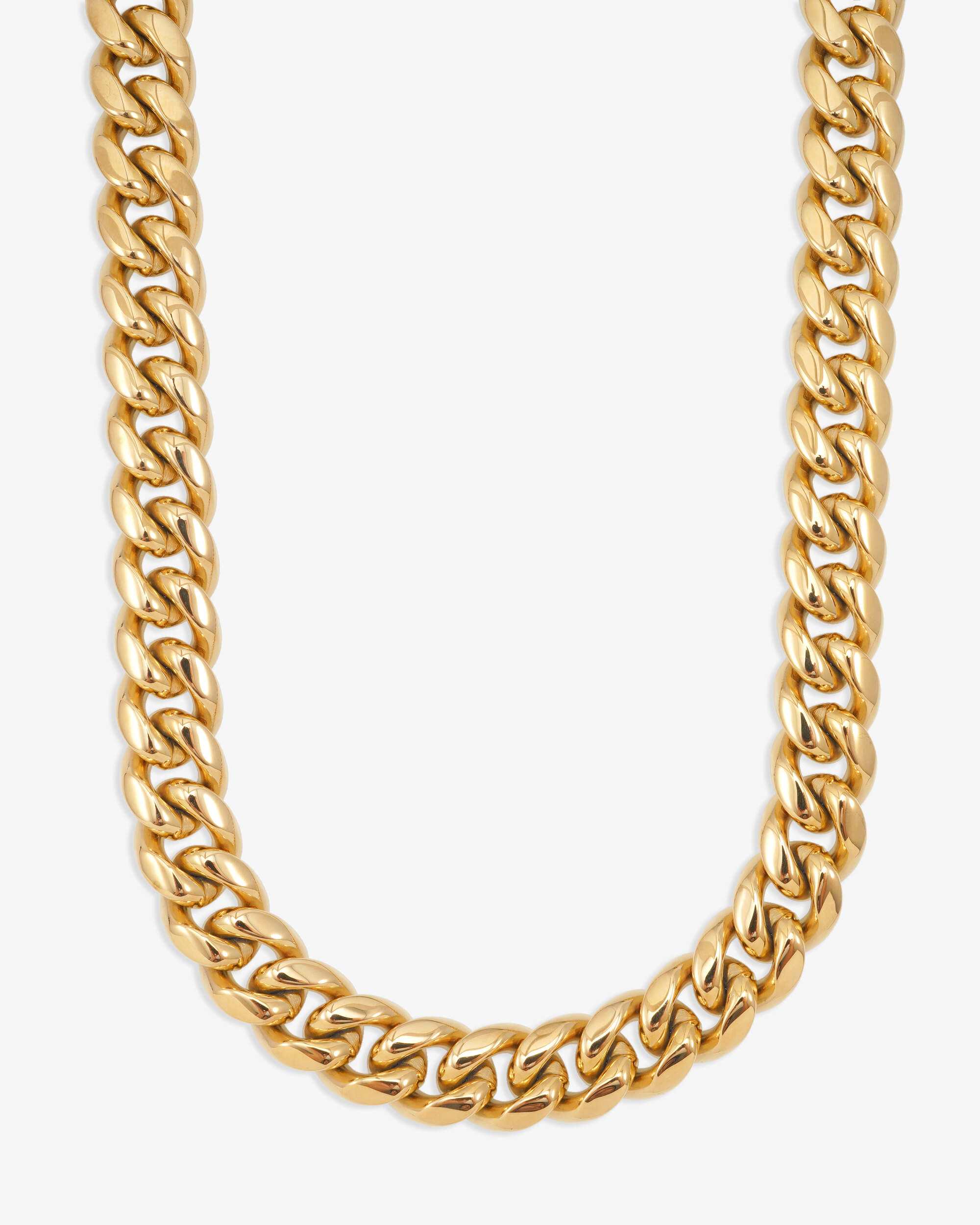 14MM Cuban Link Chain 14K Gold