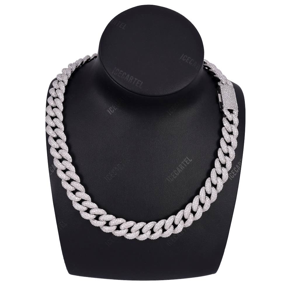 14MM Diamond Miami Cuban Chain 14K Solid Gold - Image 2