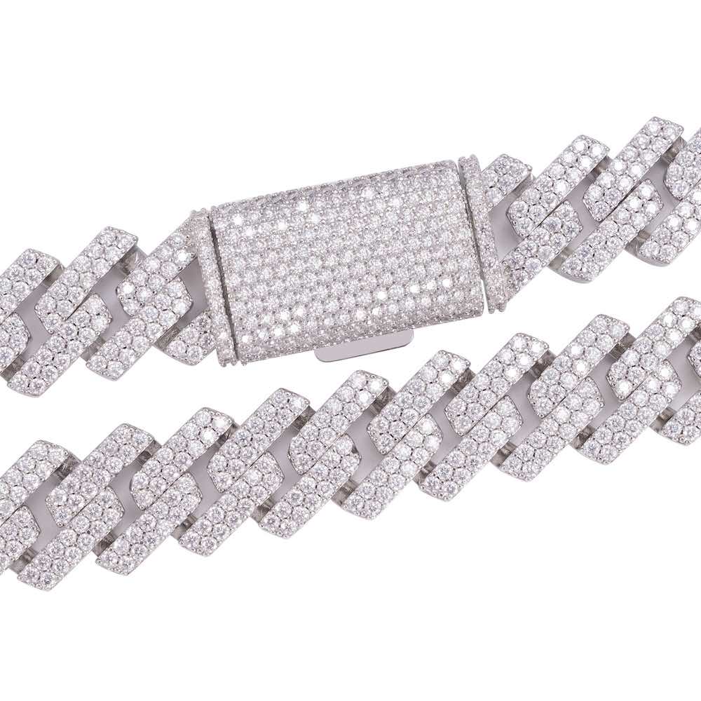 15MM 2-Row Diamond Cuban Chain 14K Solid Gold - Image 4