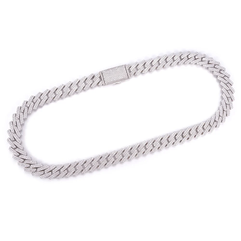 15MM 2-Row Diamond Cuban Chain 14K Solid Gold - Image 5