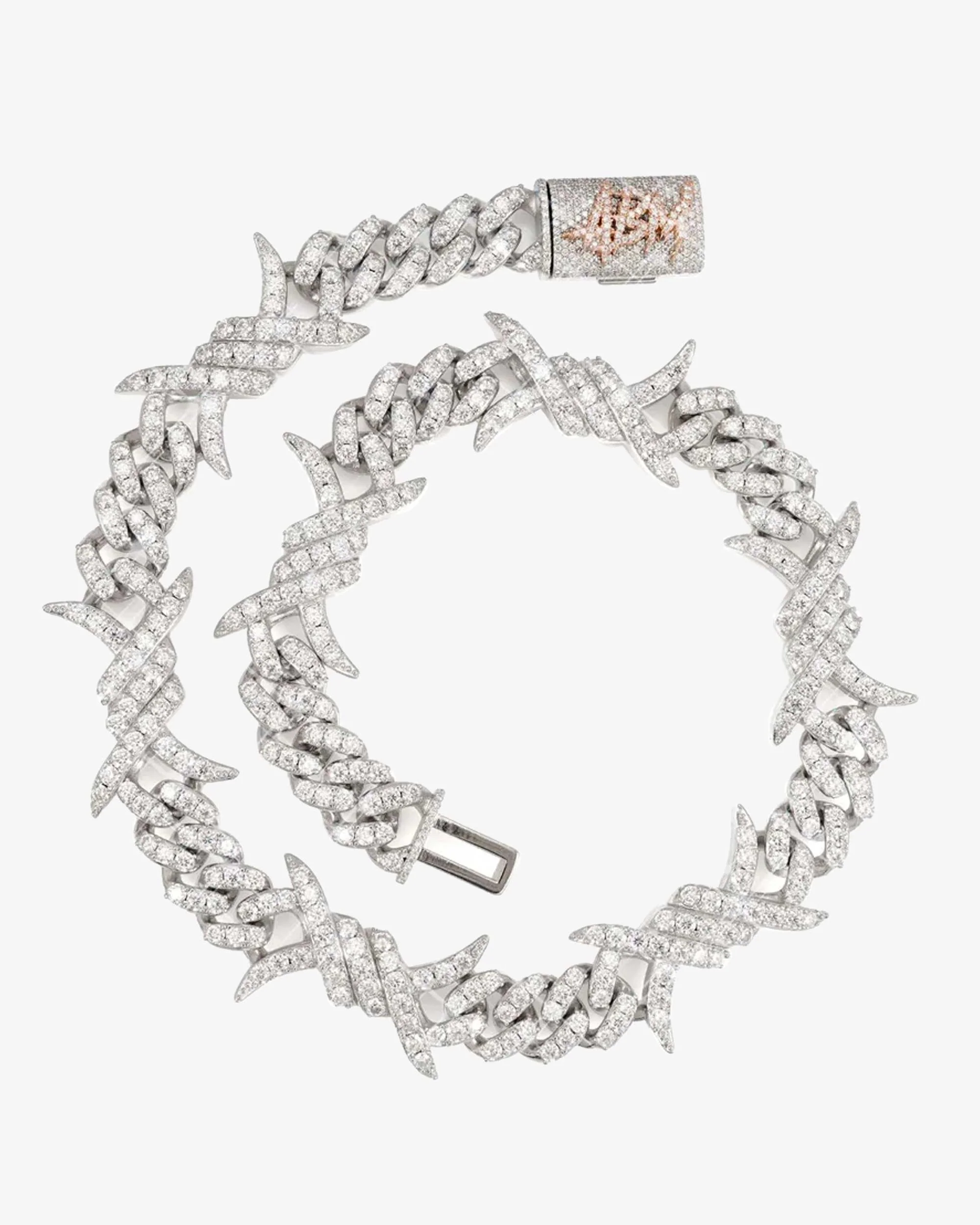 15MM CUSTOM CLASP Moissanite Spiked Link Cuban Chain 14K Gold - Image 5
