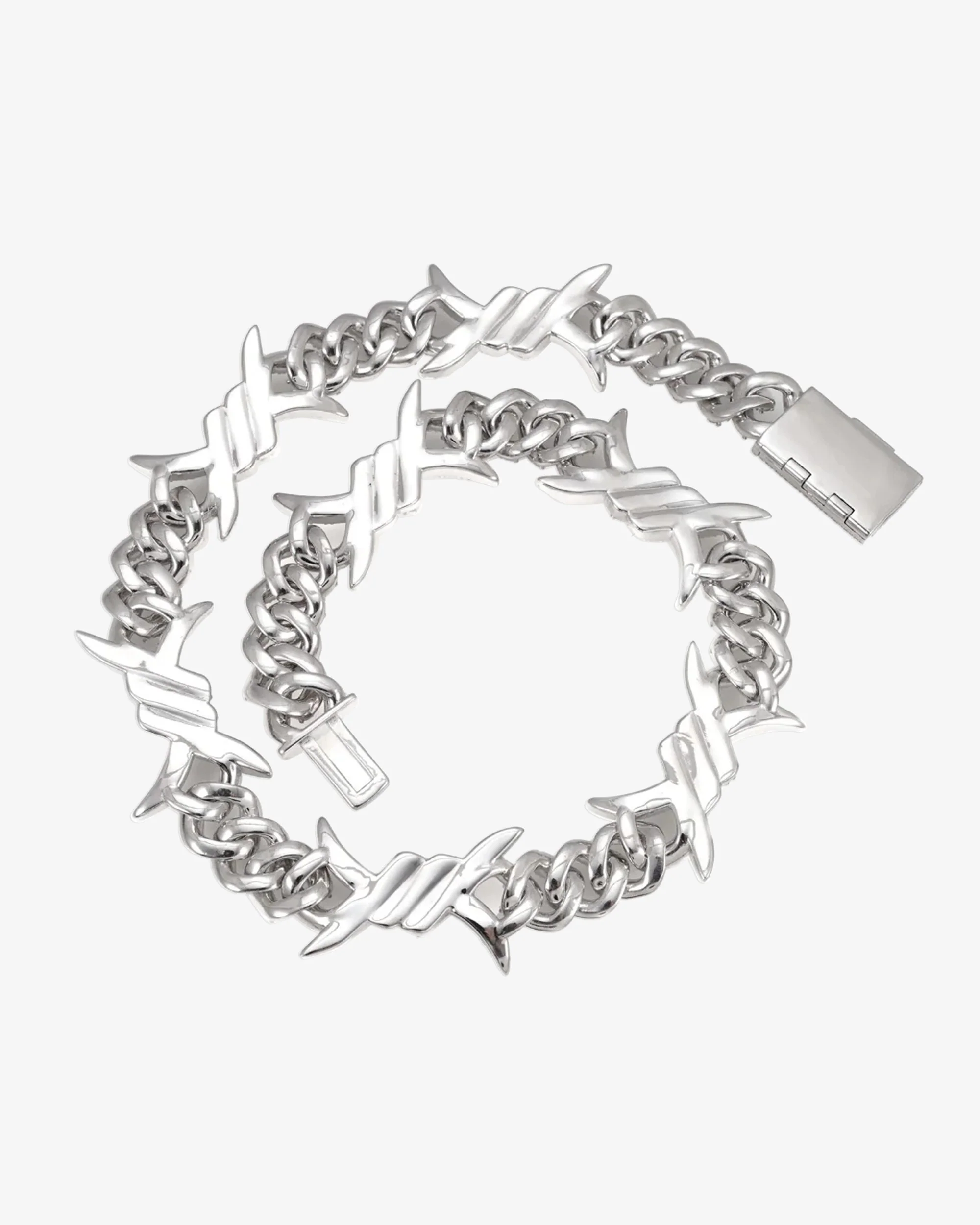 15MM CUSTOM CLASP Moissanite Spiked Link Cuban Chain 14K Gold - Image 6