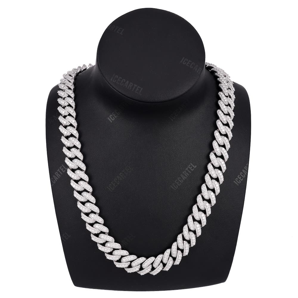 15MM Pointer Diamond Cuban Link Chain 14K Solid Gold - Image 2