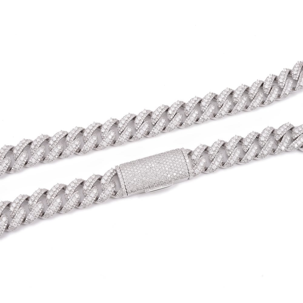 15MM Pointer Diamond Cuban Link Chain 14K Solid Gold - Image 3