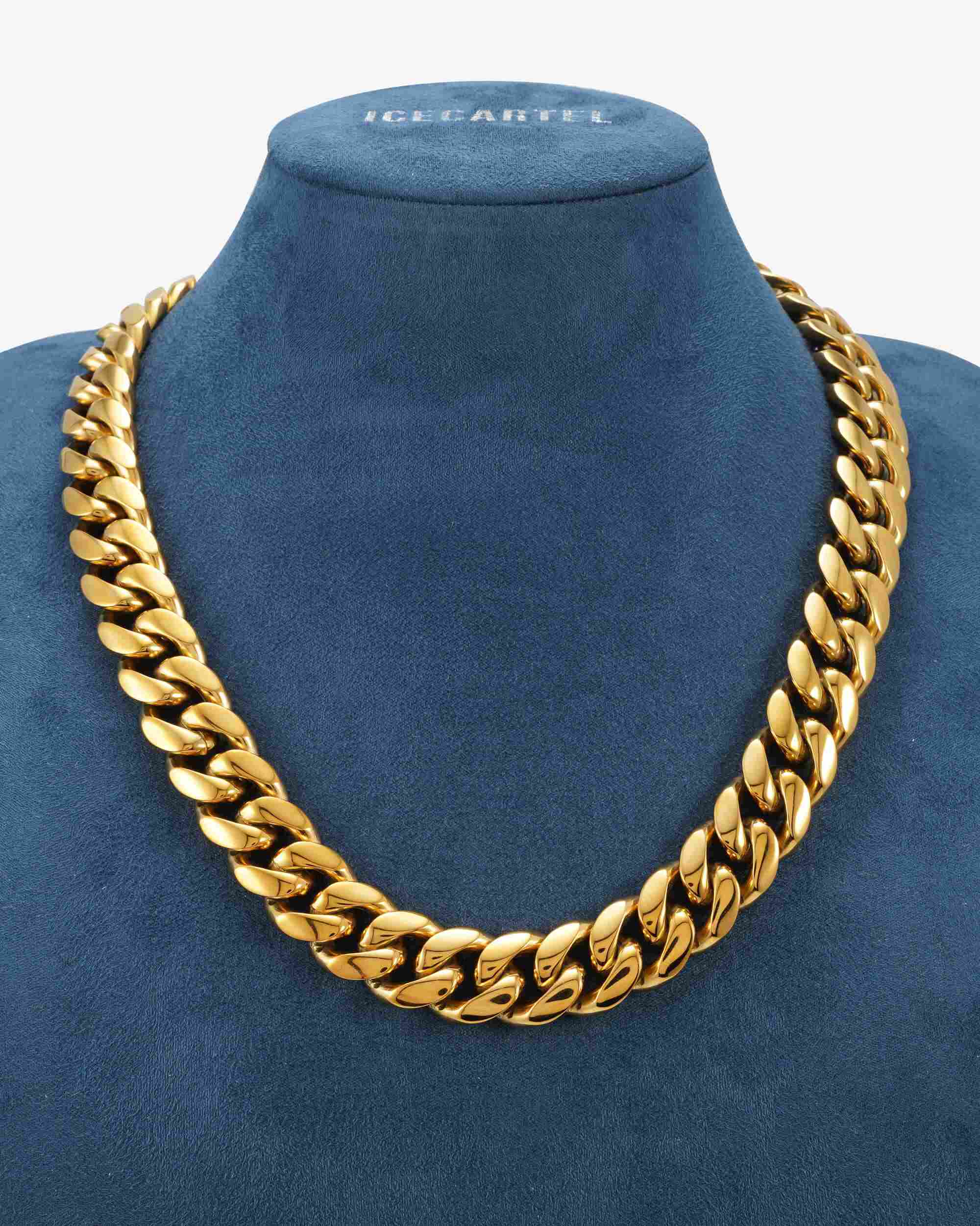 18MM Cuban Link Chain 14K Gold - Image 3