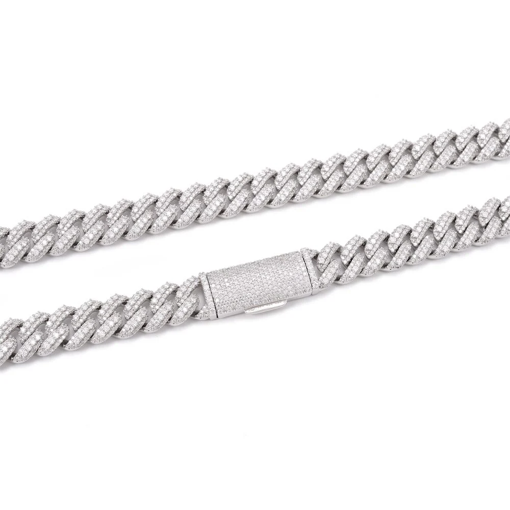 18MM Pointer Diamond Cuban Link Chain 14K Solid Gold - Image 4