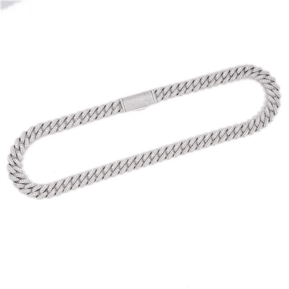 18MM Pointer Diamond Cuban Link Chain 14K Solid Gold - Image 5