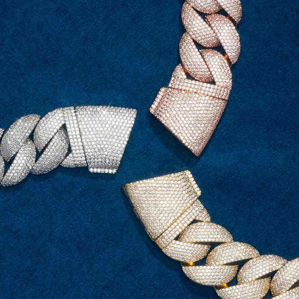 22MM Moissanite 6-Row Miami Cuban Link Chain 14K Gold - Image 8