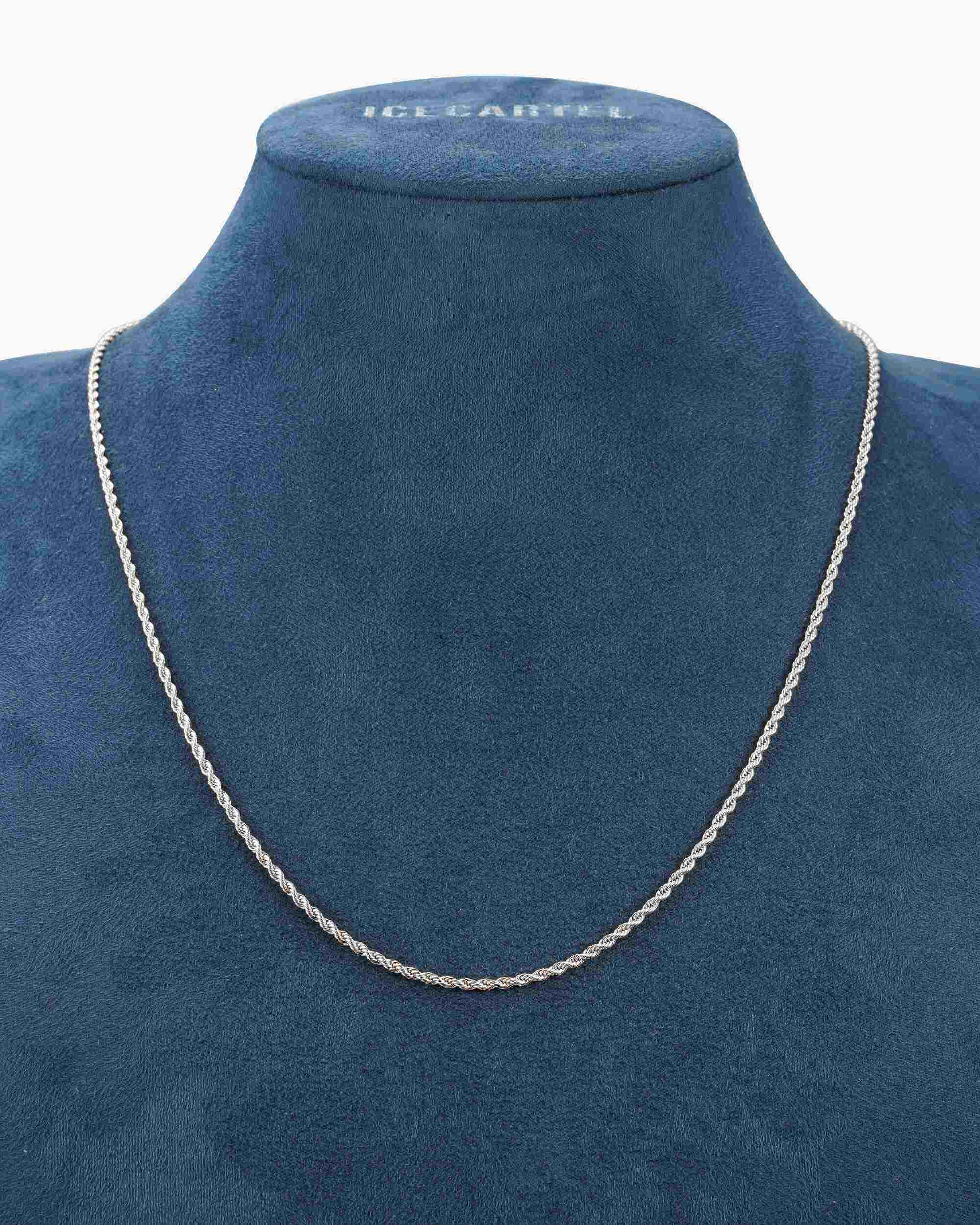 2MM Rope Chain Silver - Image 3