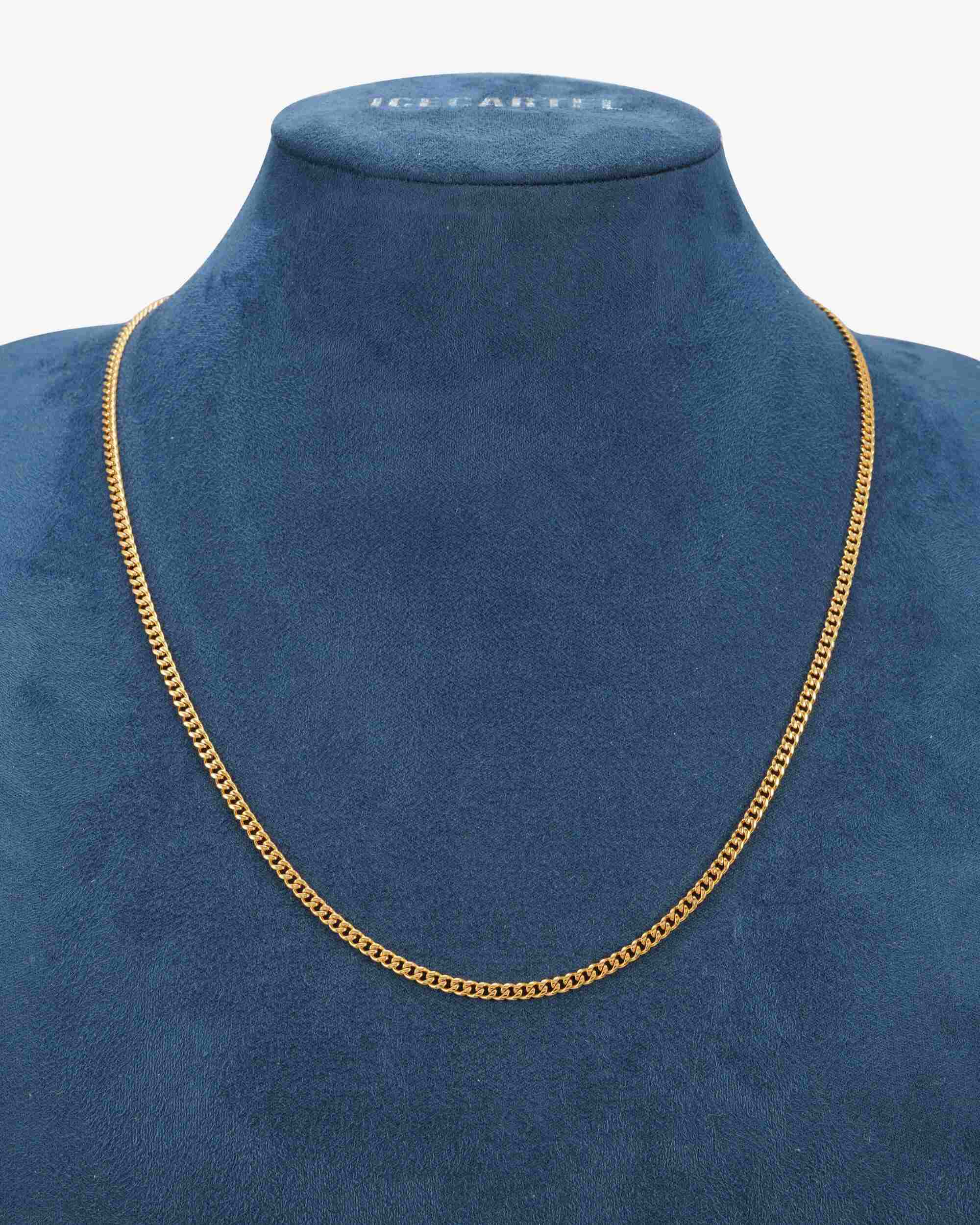 3MM Cuban Link Chain and Bracelet Bundle 14K Gold - Image 8