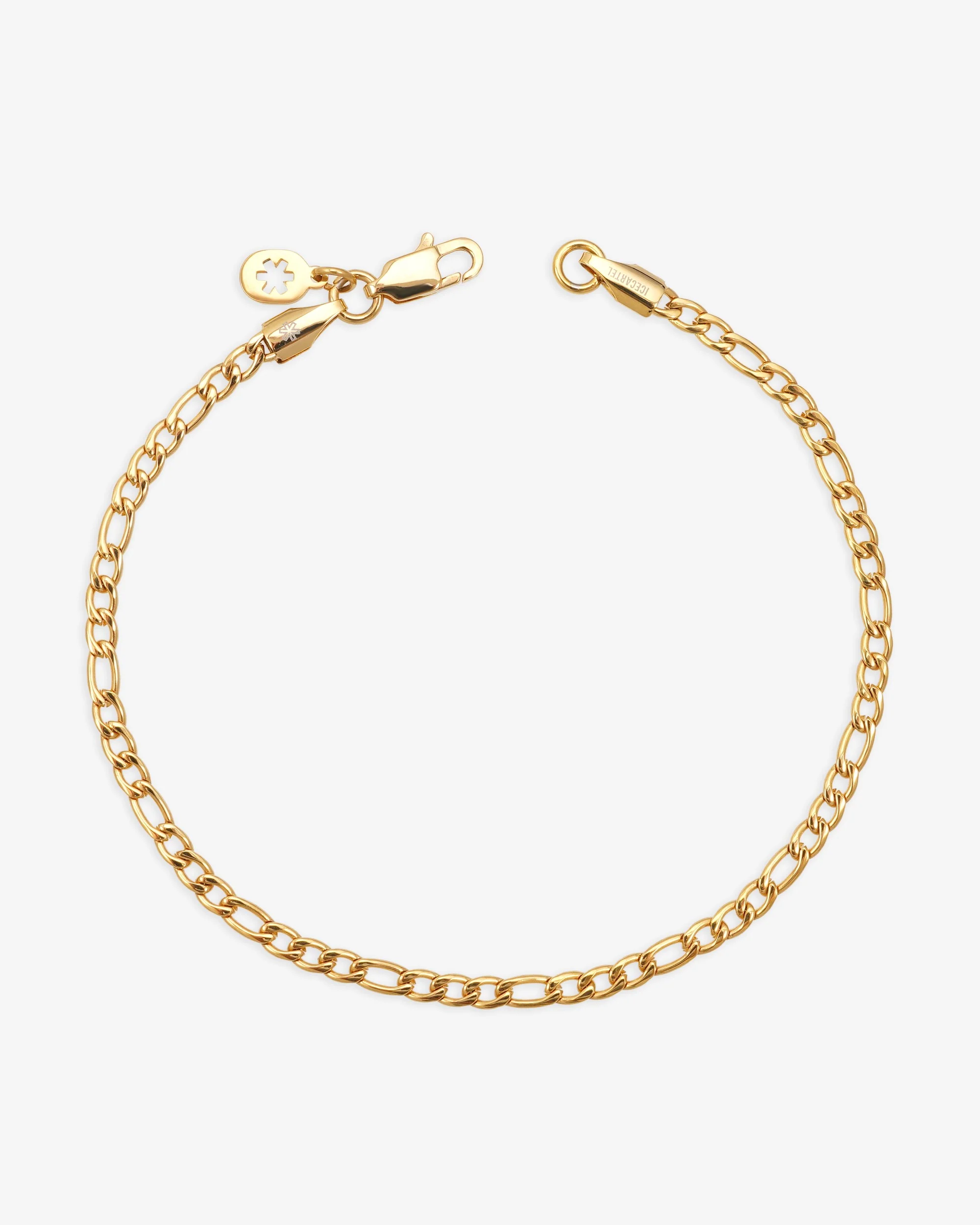 3MM Figaro Bracelet 14K Gold
