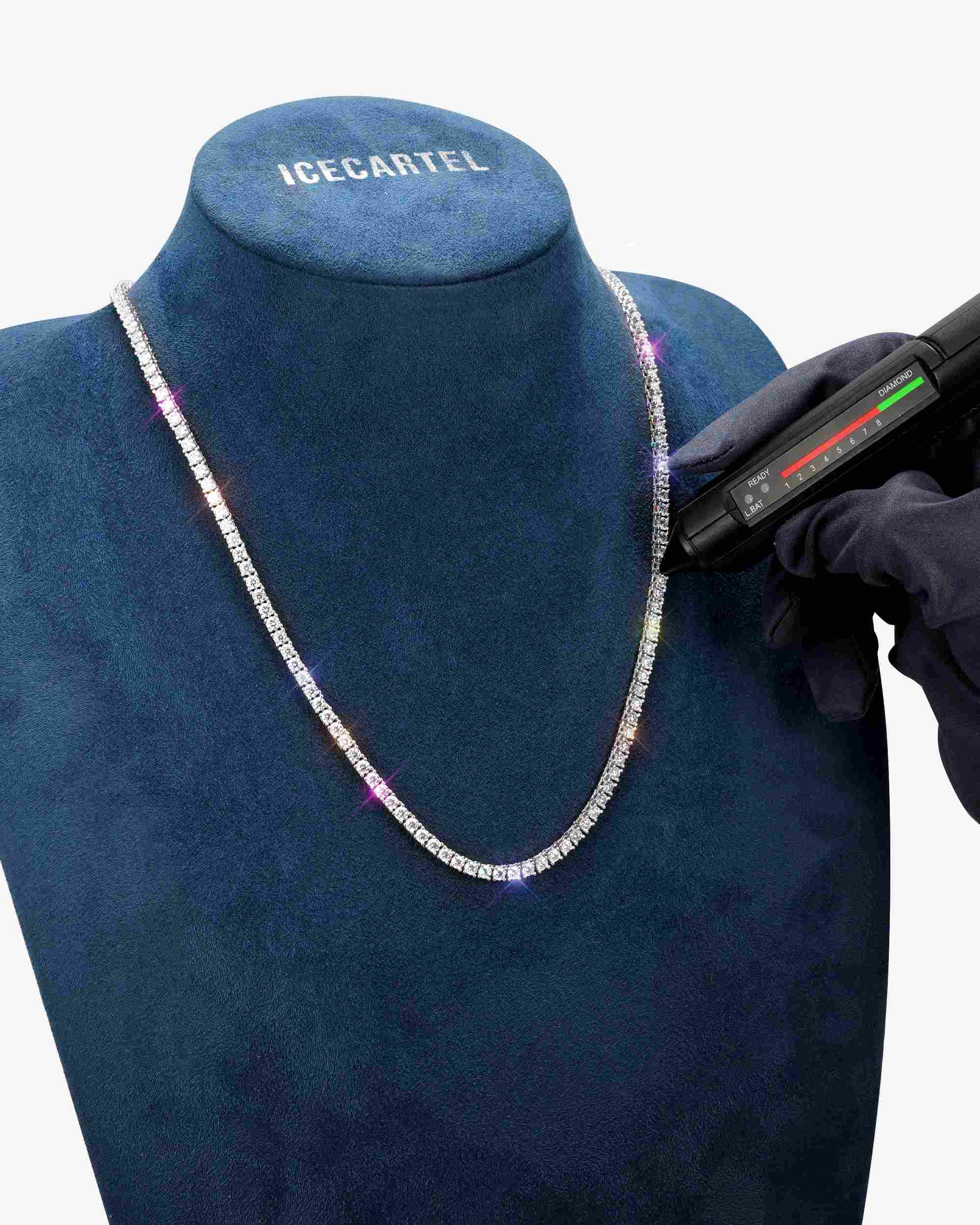 3MM Moissanite Tennis Chain + FREE Tennis Bracelet - Image 10
