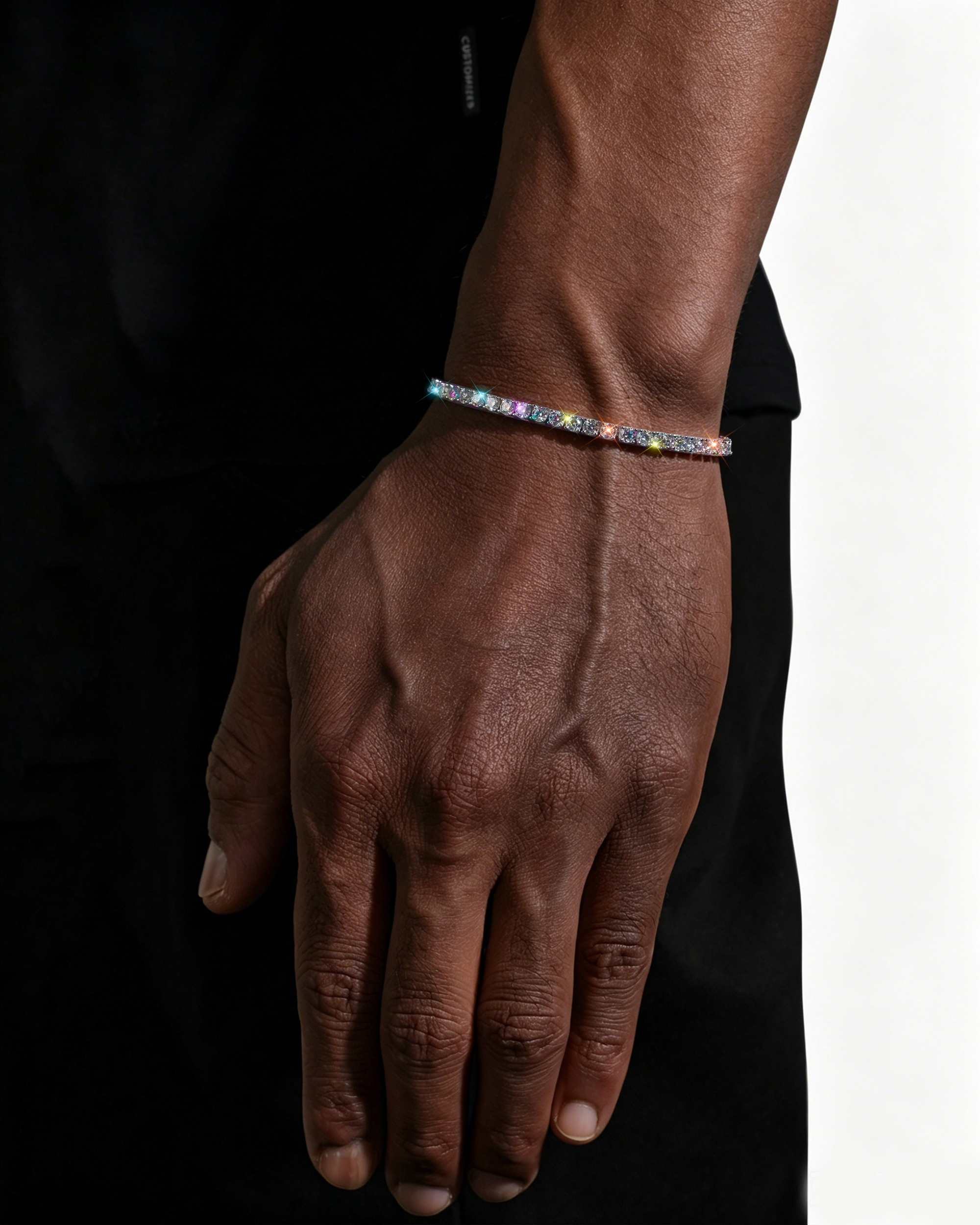 3MM Moissanite Tennis Chain + FREE Tennis Bracelet - Image 8