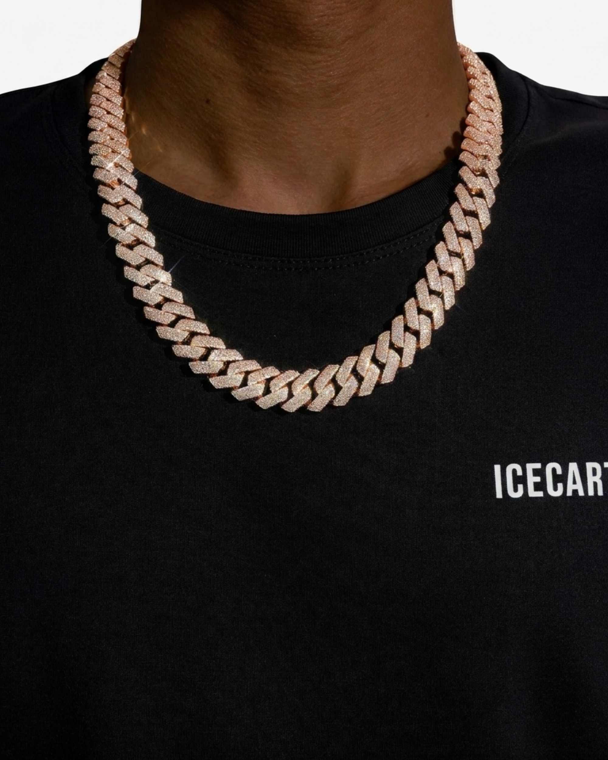 4-Row 15MM Moissanite Cuban Link Chain 14K Gold - Image 15