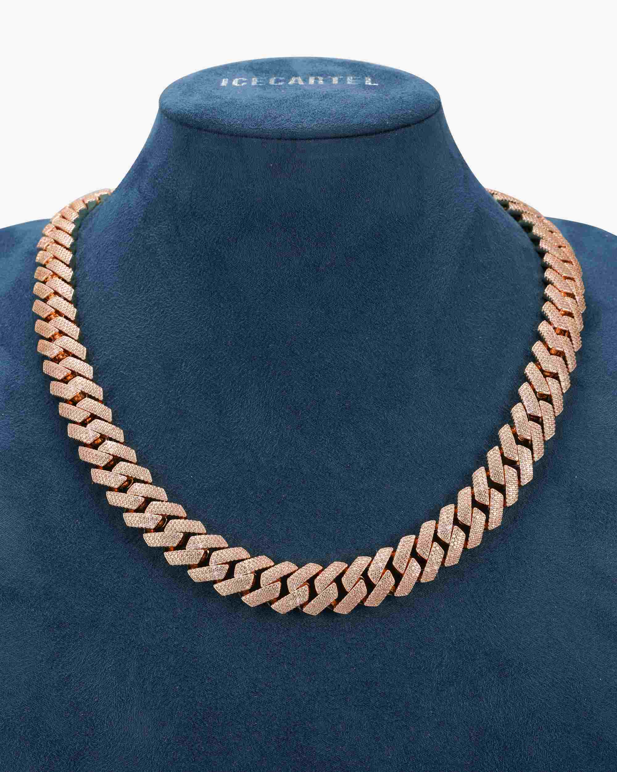 4-Row 15MM Moissanite Cuban Link Chain 14K Gold - Image 19