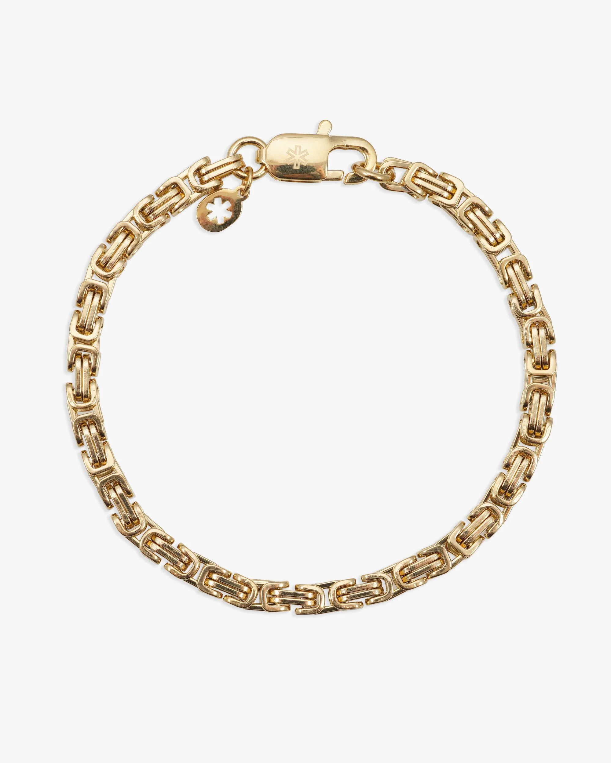 4MM Byzantine Bracelet 14K Gold