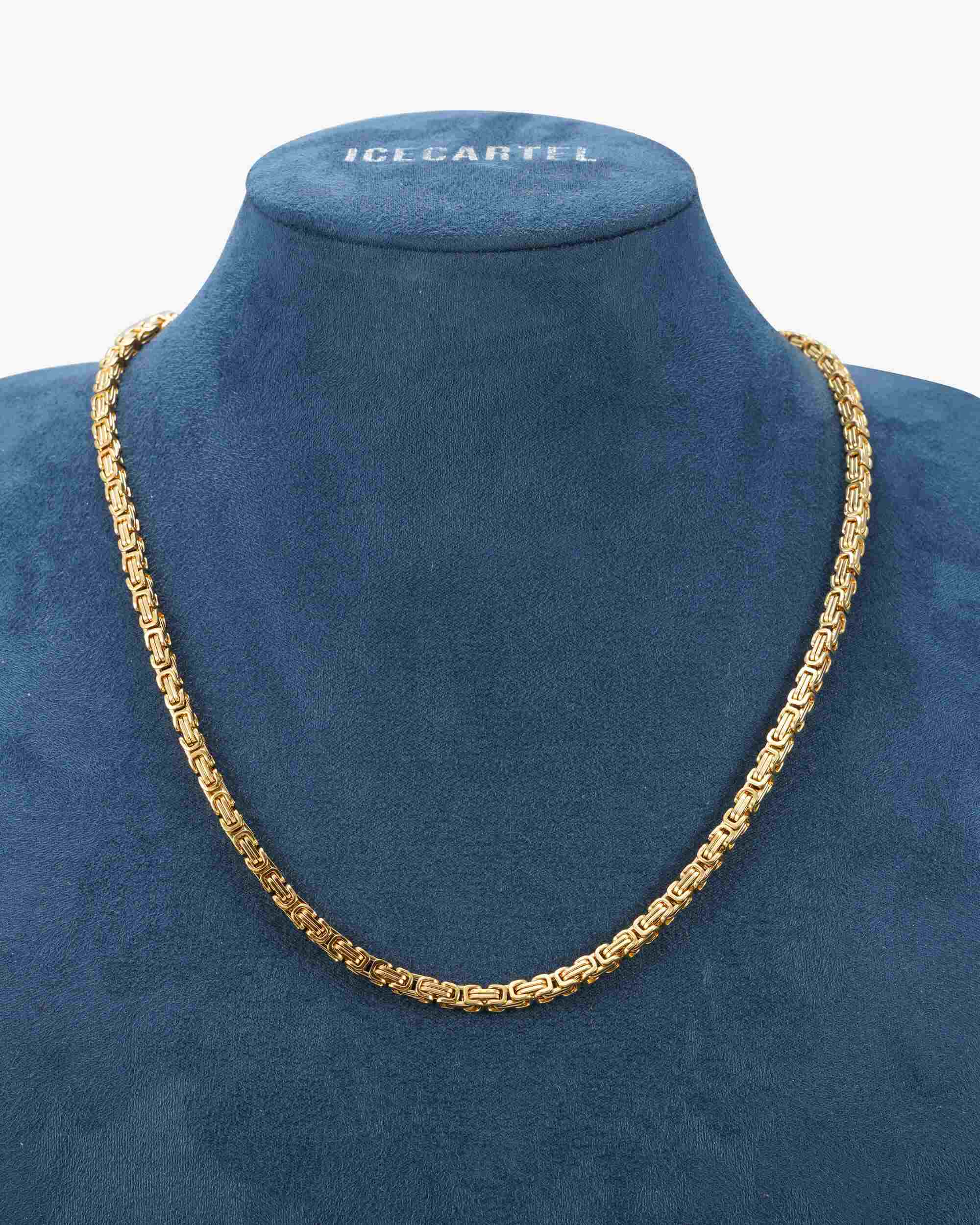4MM Byzantine Chain 14K Gold - Image 3