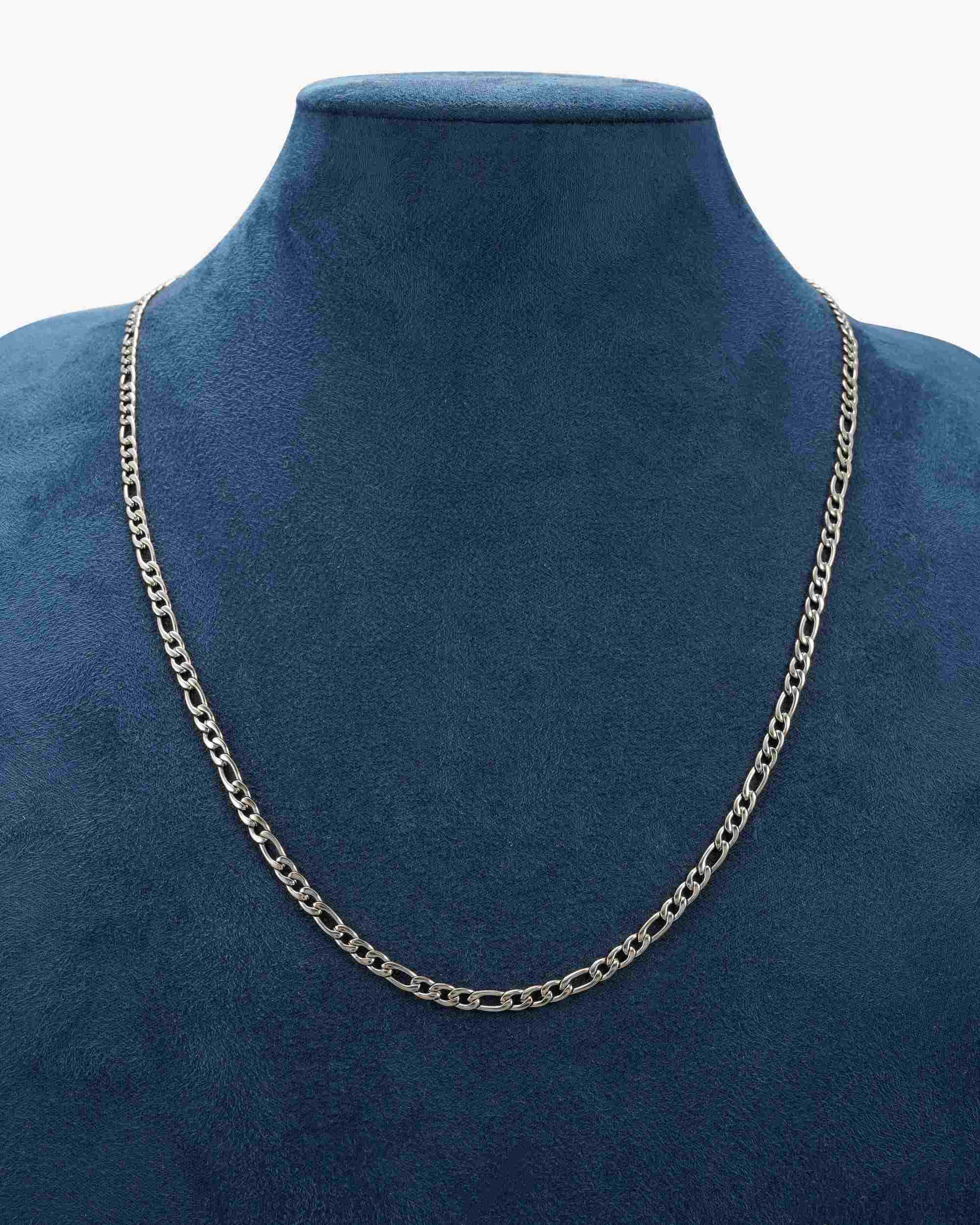 4MM Figaro Chain Silver - Image 3
