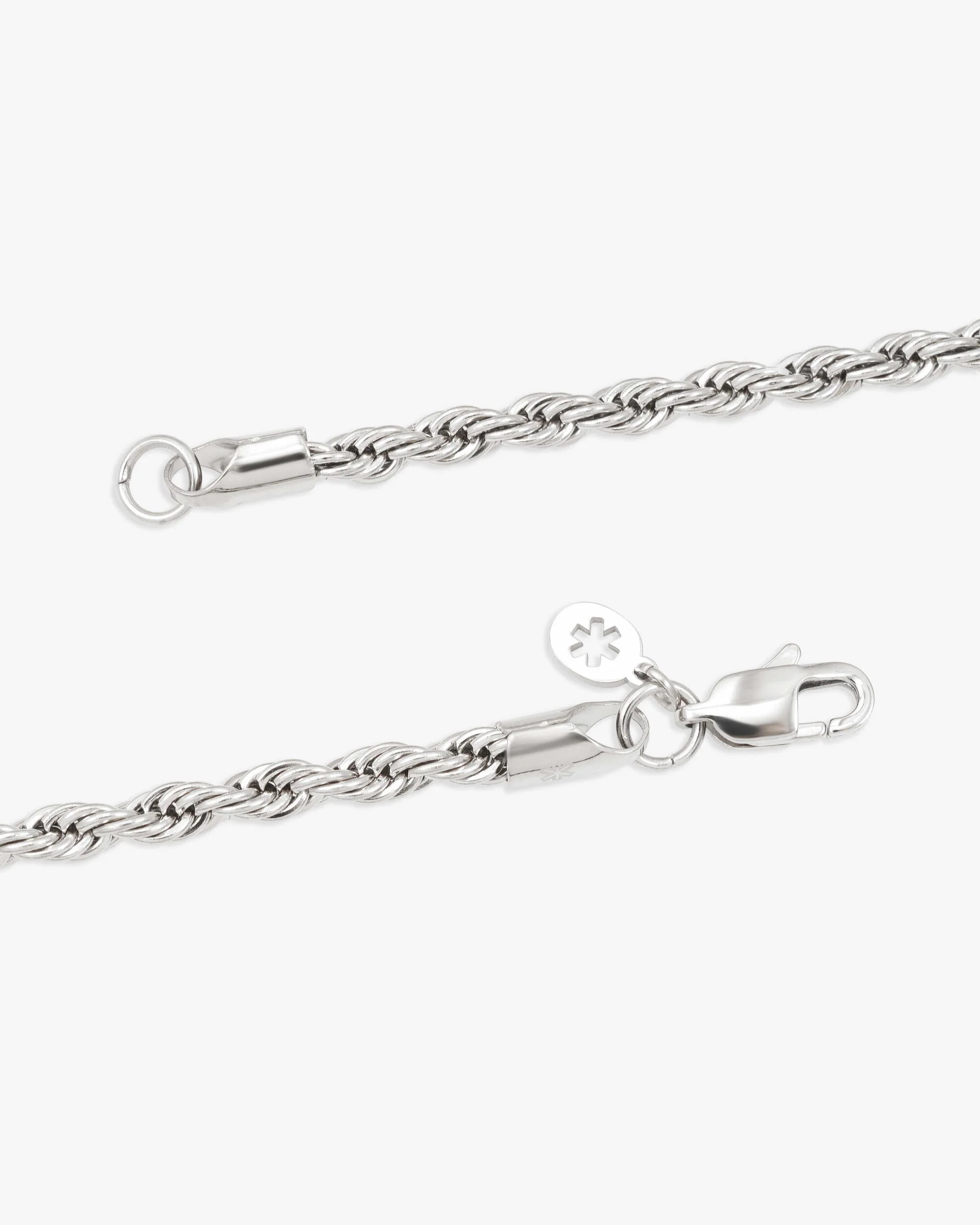 4MM Rope Chain and Bracelet Bundle Silver - Image 7