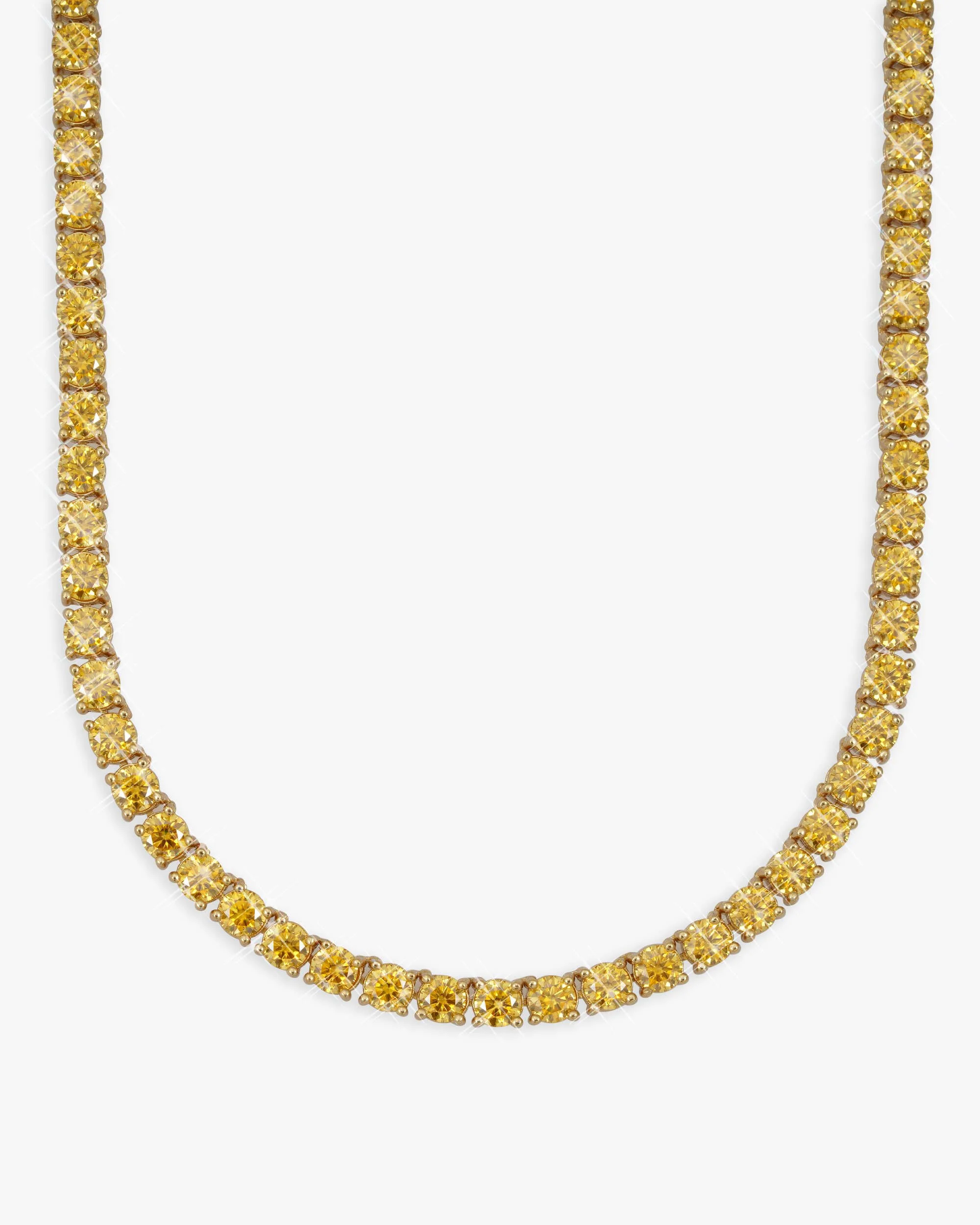 4MM Yellow Moissanite Tennis Chain