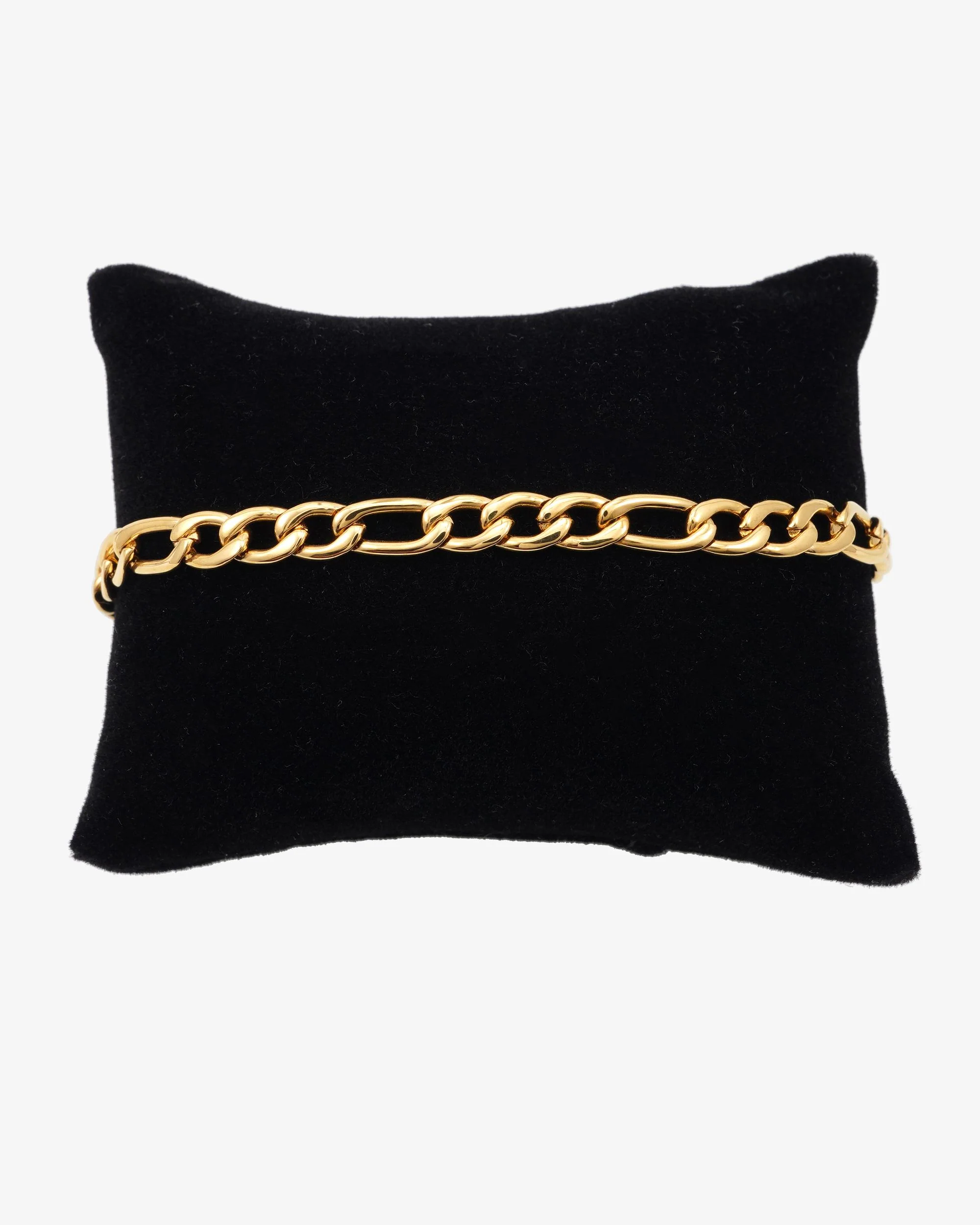 5MM Figaro Bracelet 14K Gold - Image 4