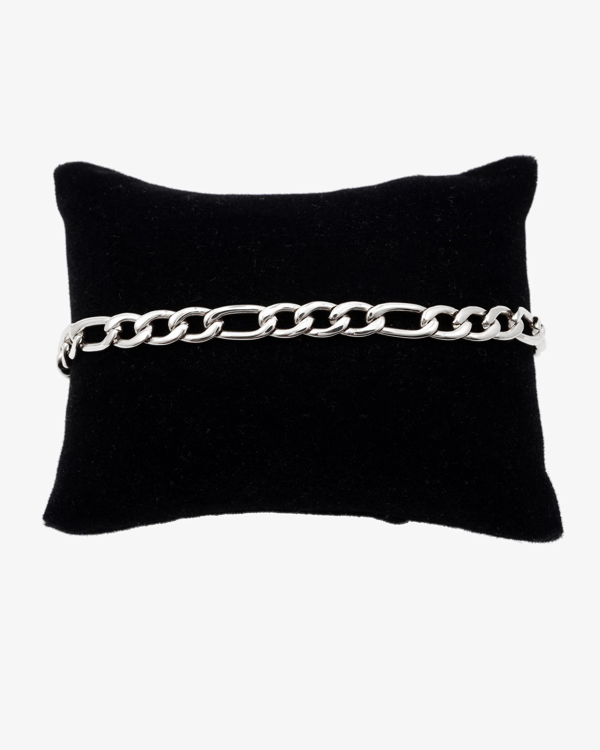 5MM Figaro Bracelet Silver - Image 4