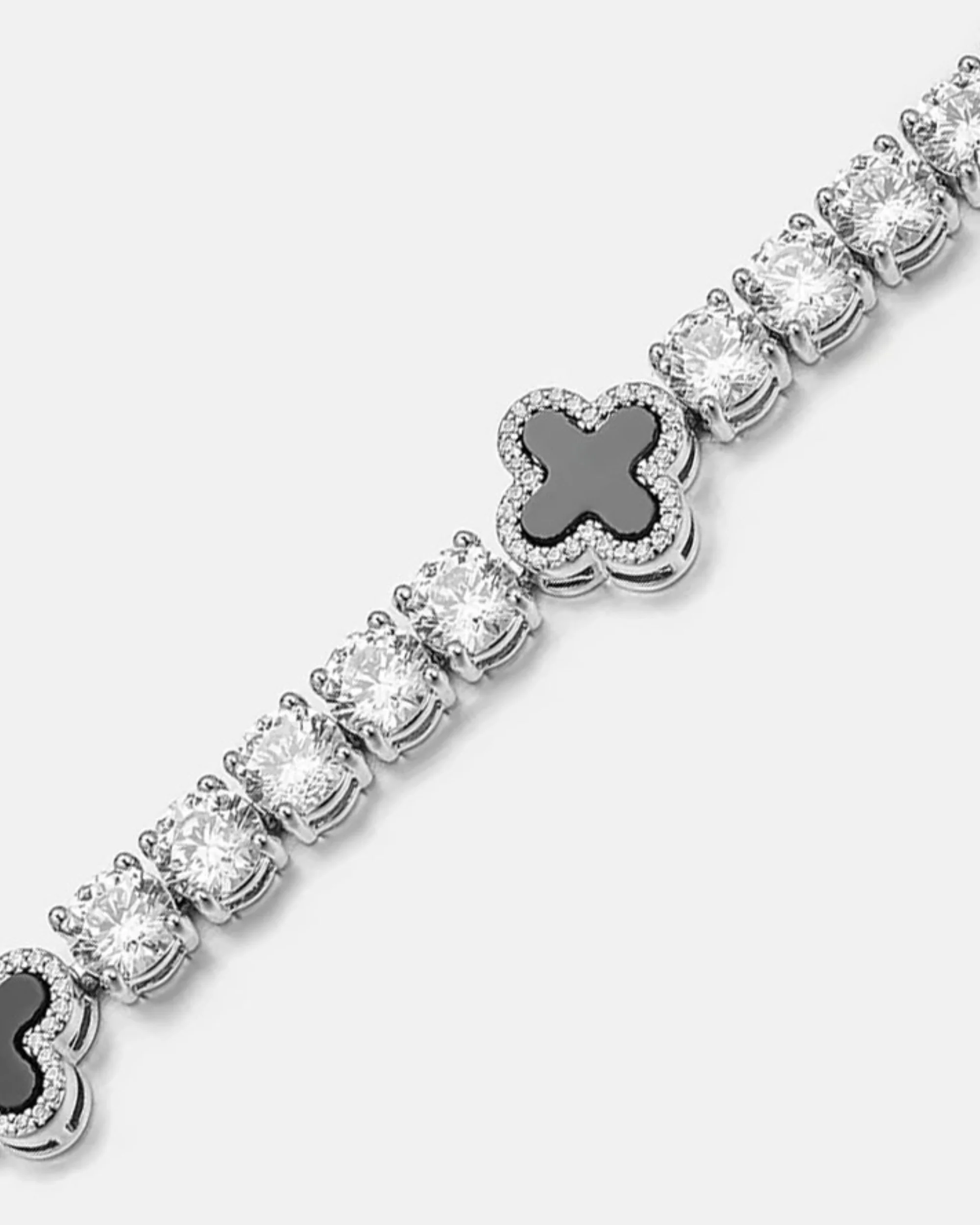 5MM Agate Moissanite Tennis Bracelet 14K Gold - Image 4
