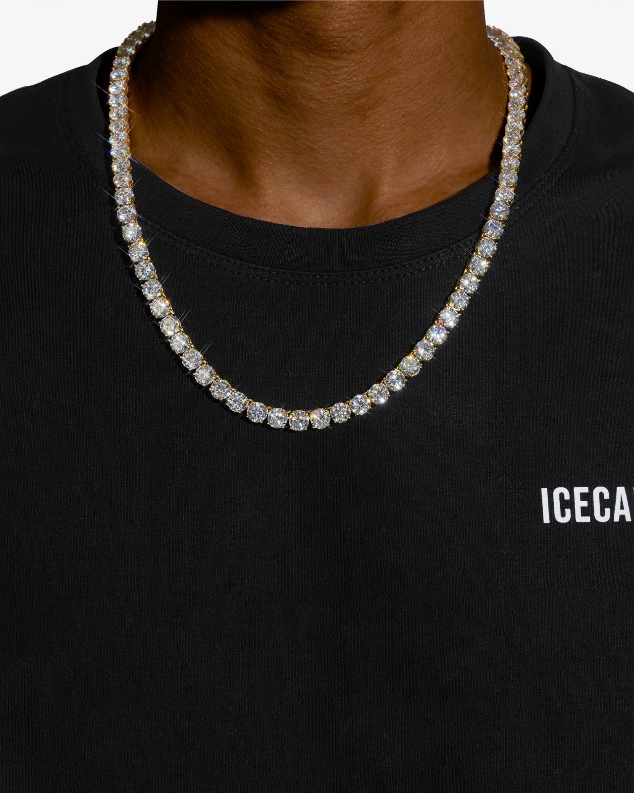 5MM Moissanite Tennis Chain/Bracelet Bundle 14K Gold - Image 17
