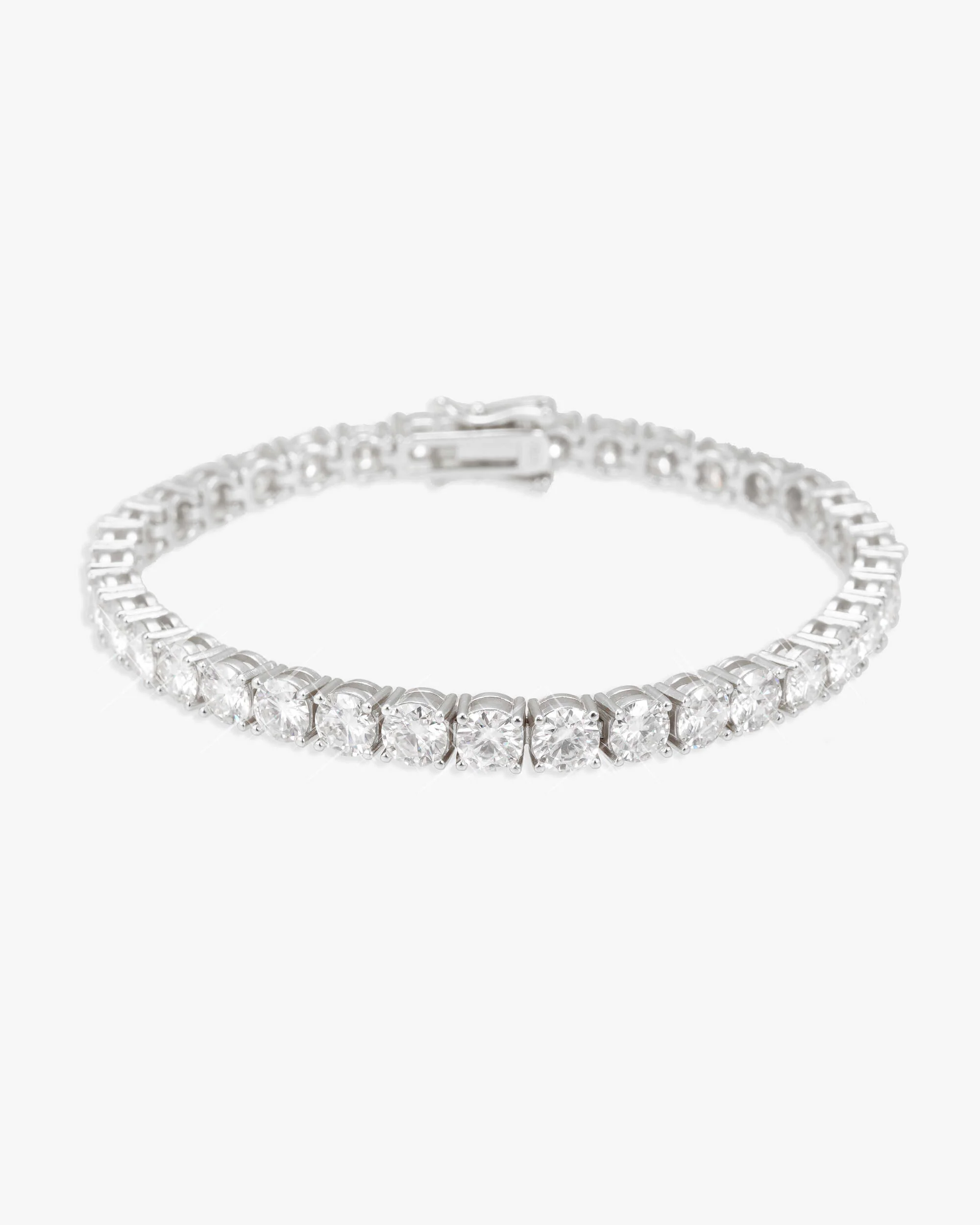 5MM Moissanite Tennis Chain/Bracelet Bundle 14K Gold - Image 8