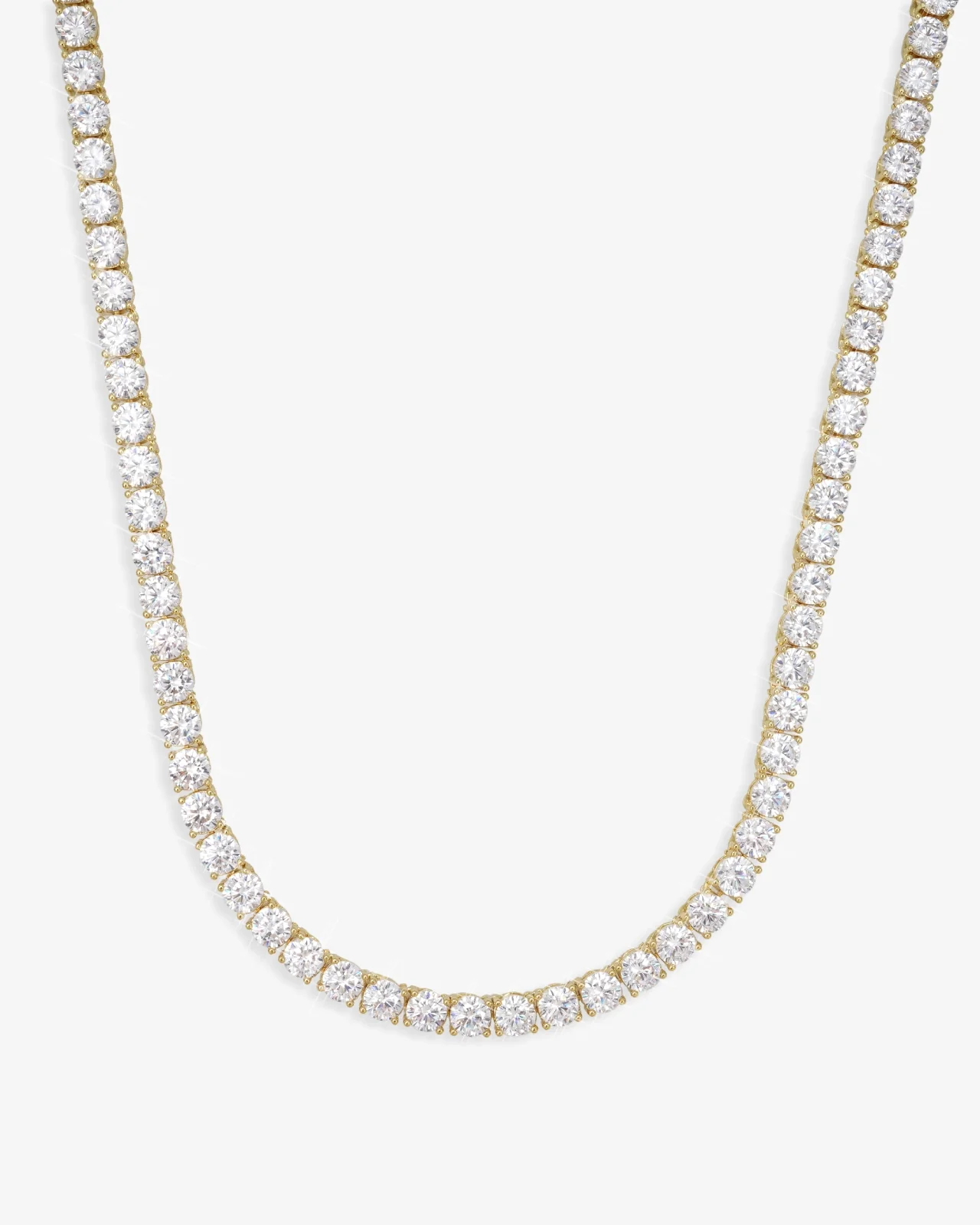 5MM Tennis Chain and Bracelet Bundle 14K Gold - Image 6