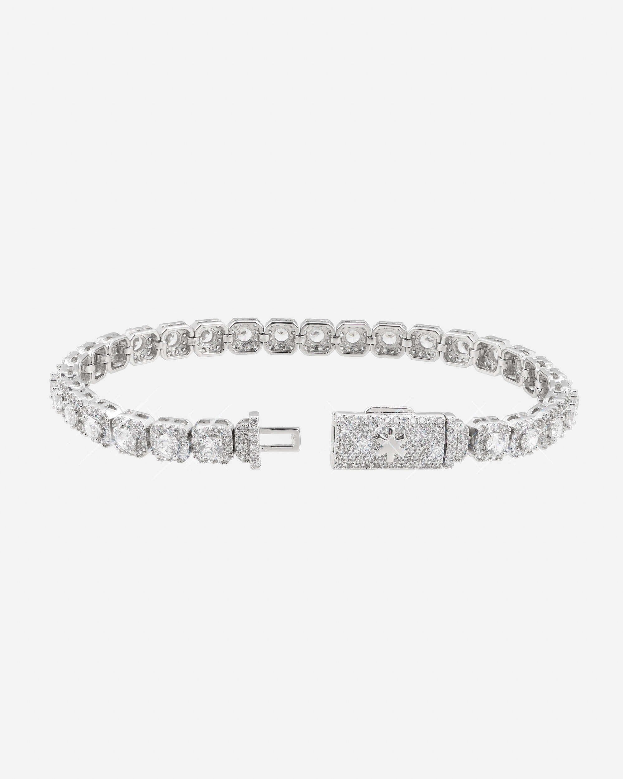 6MM Clustered VVS Tennis Bracelet 14K Gold - Image 3
