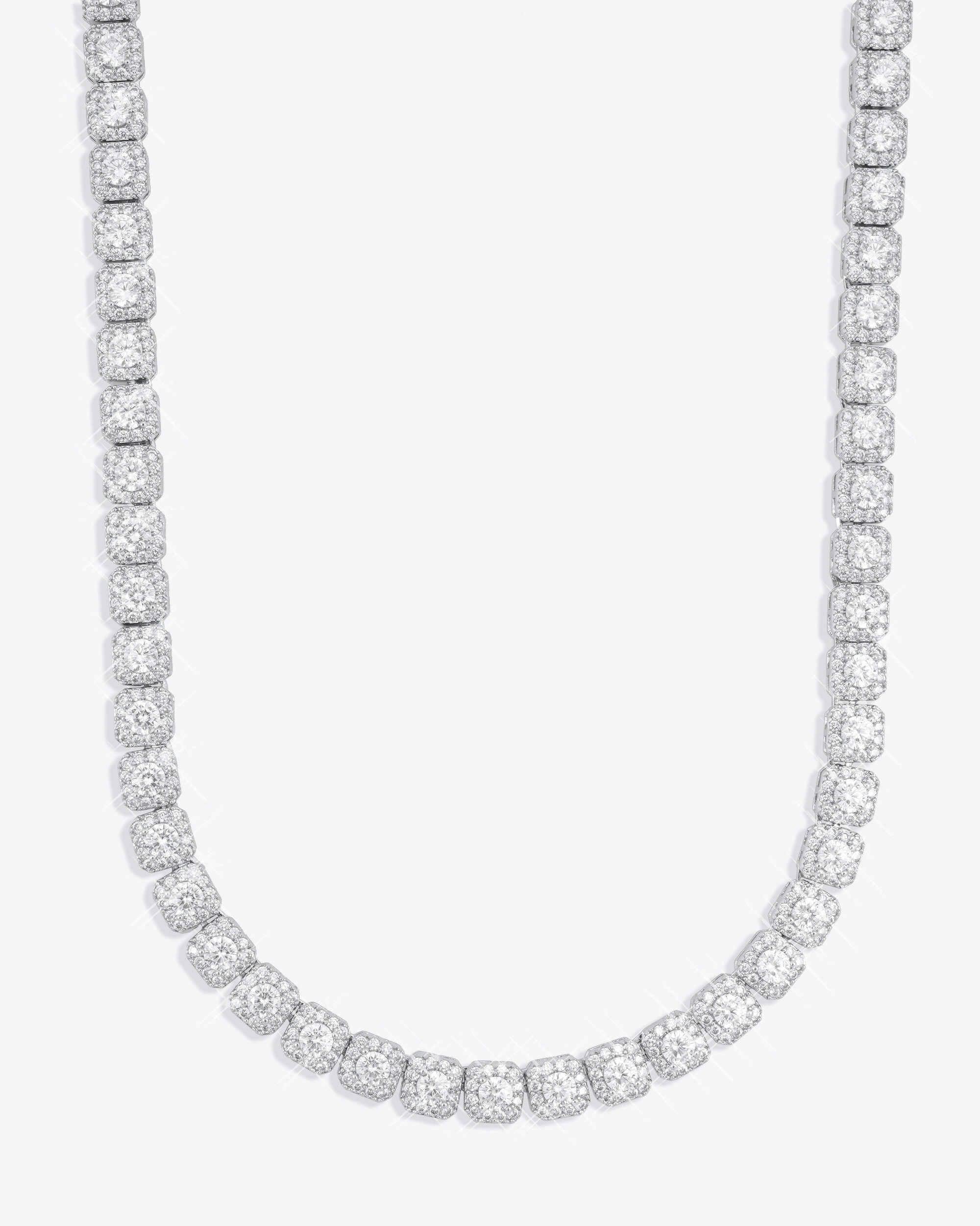 6MM VVS Clustered Tennis Chain 14K Gold