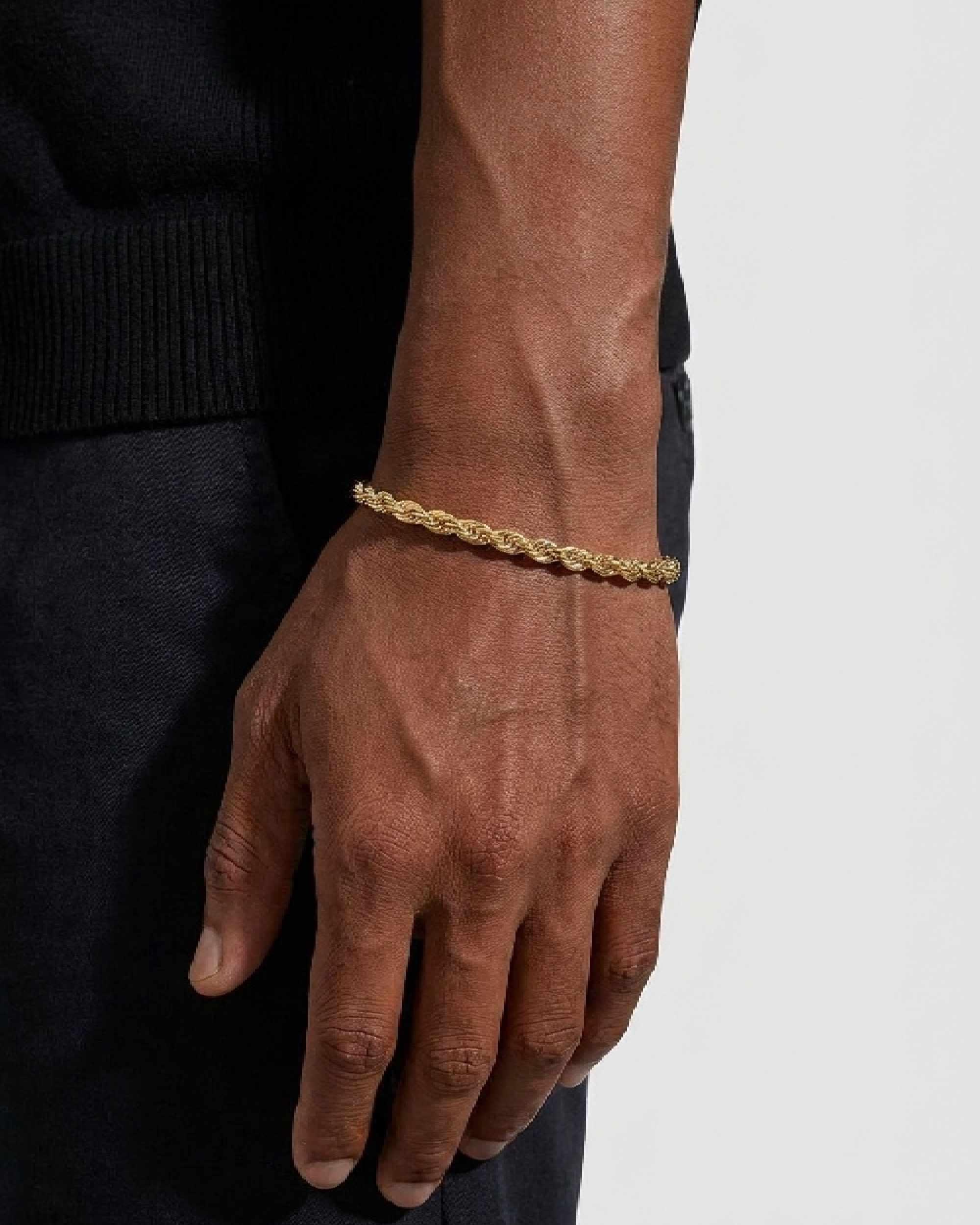 6MM Rope Chain and Bracelet Bundle 14K Gold - Image 3