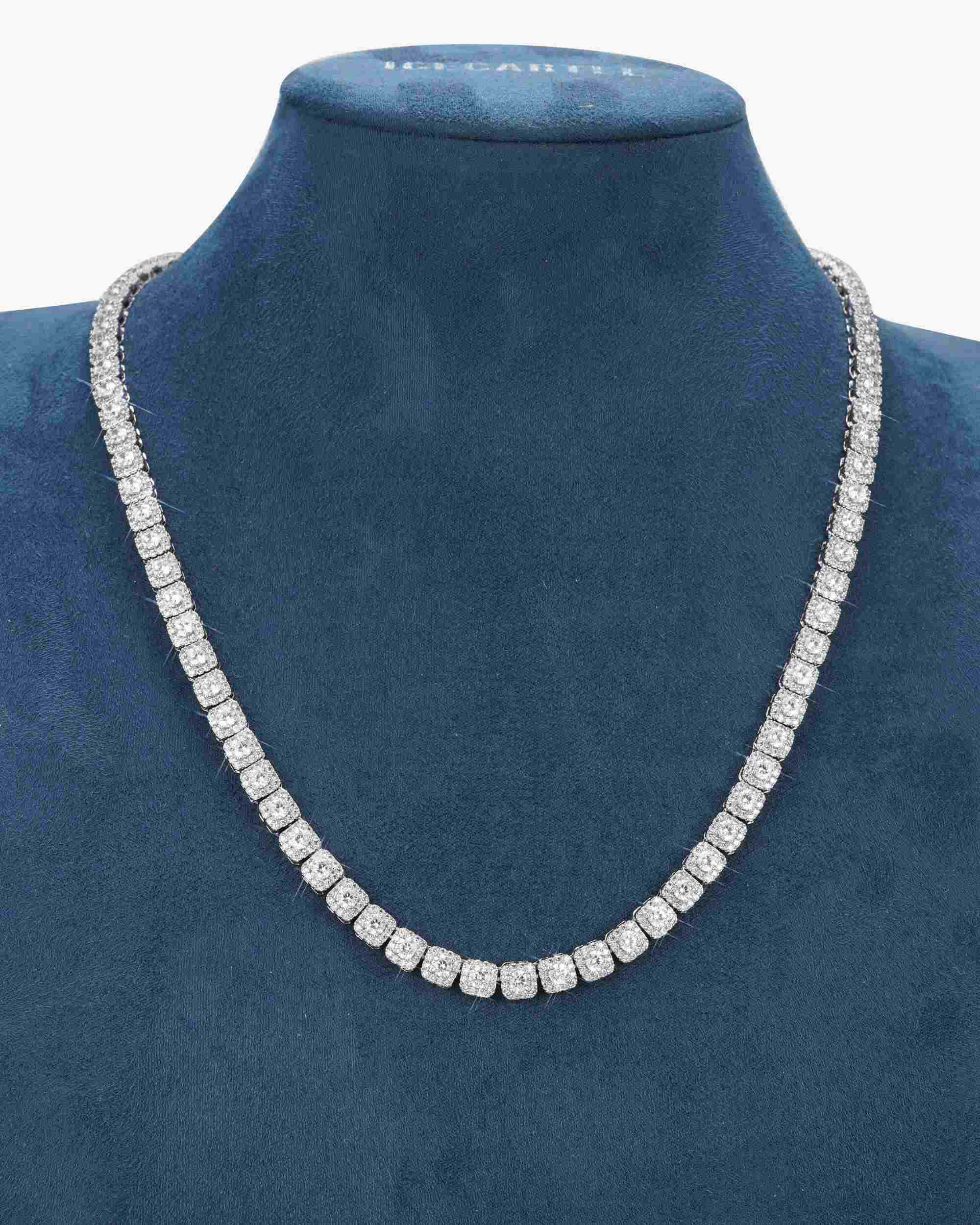 6MM VVS Clustered Tennis Chain 14K Gold - Image 3