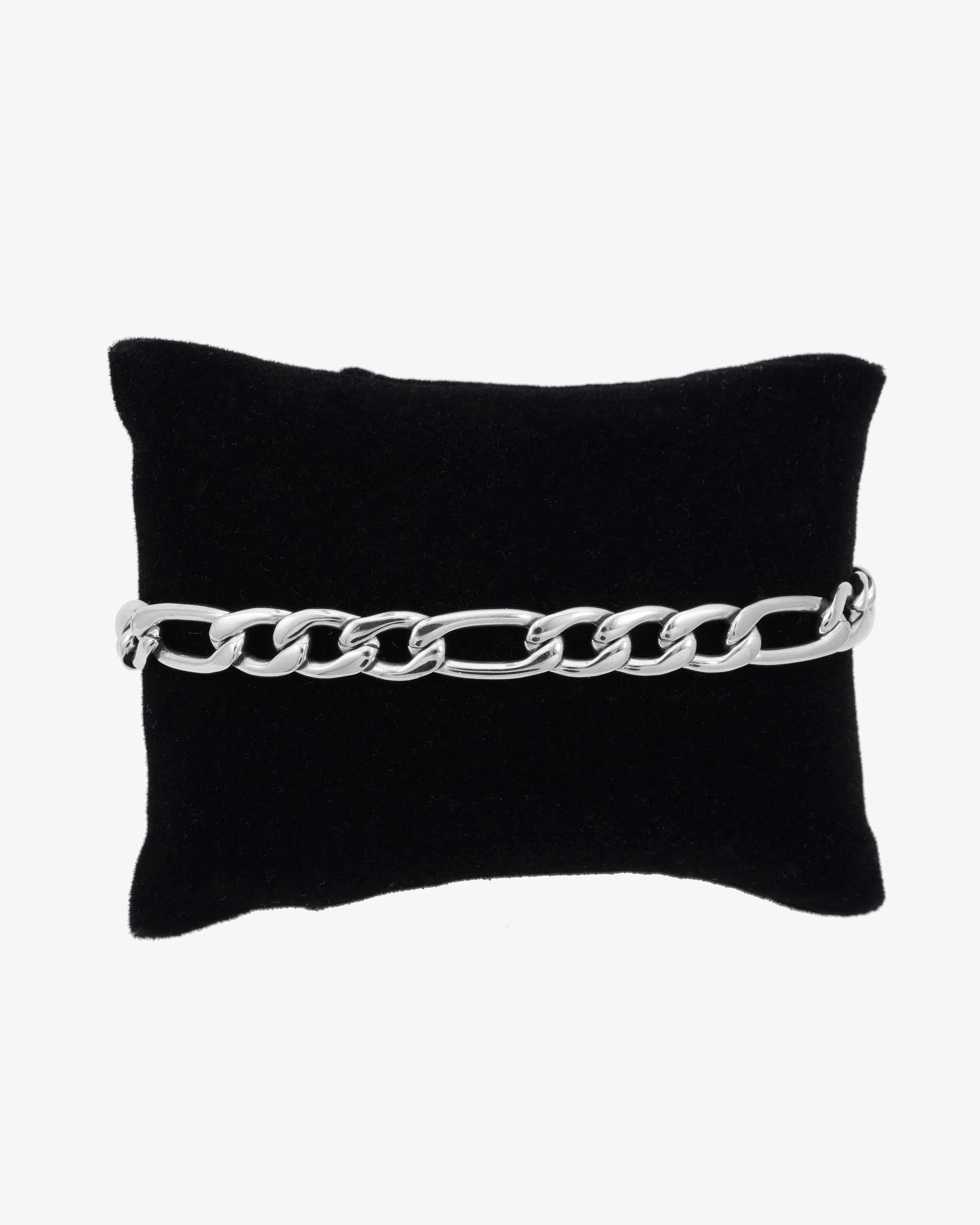7MM Figaro Bracelet Silver - Image 4