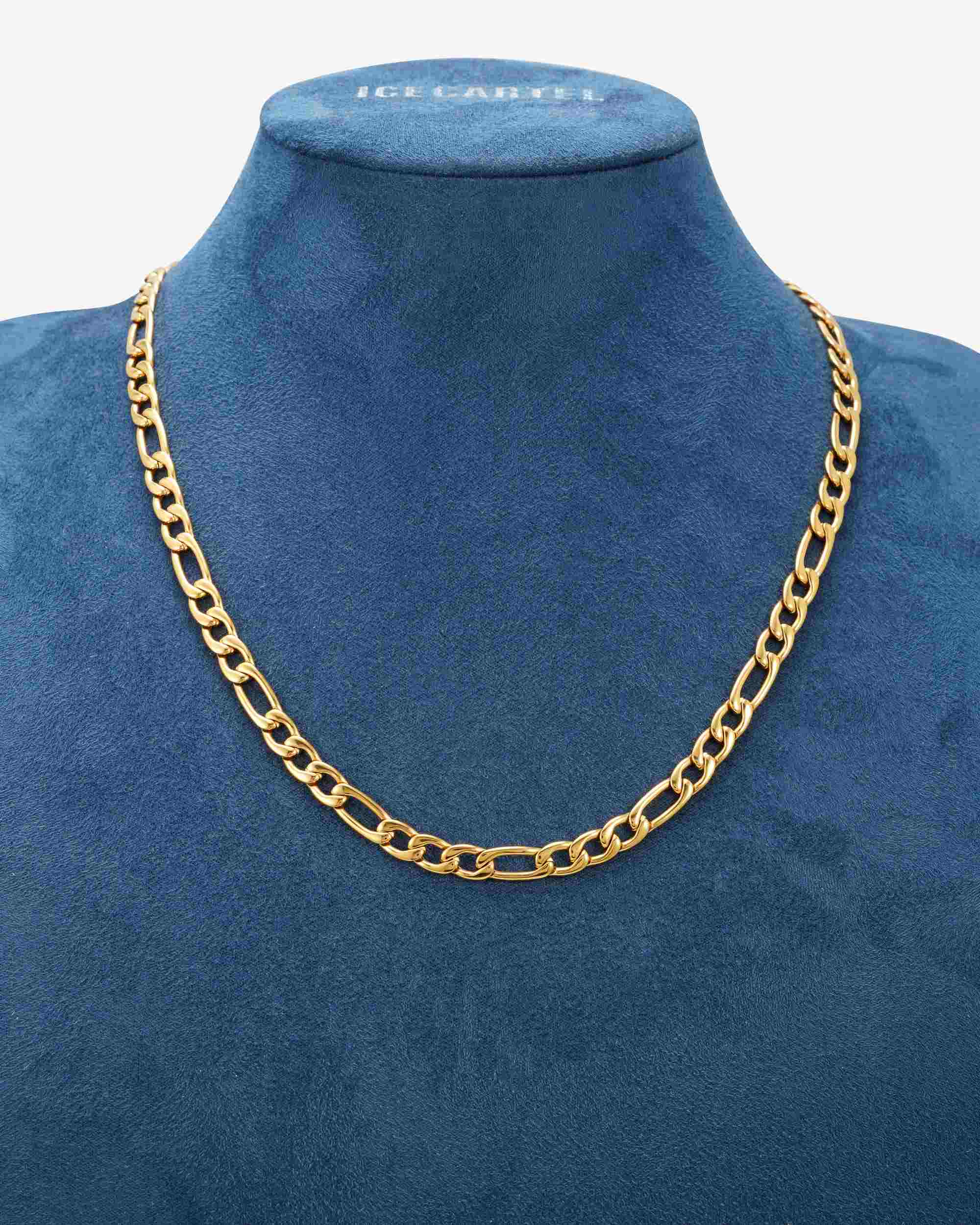 7MM Figaro Chain 14K Gold - Image 3