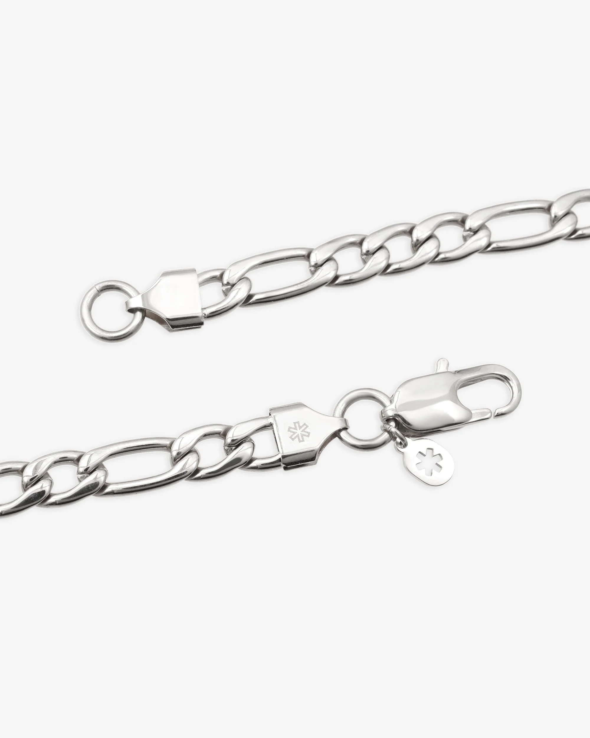 7MM Figaro Chain Silver - Image 4