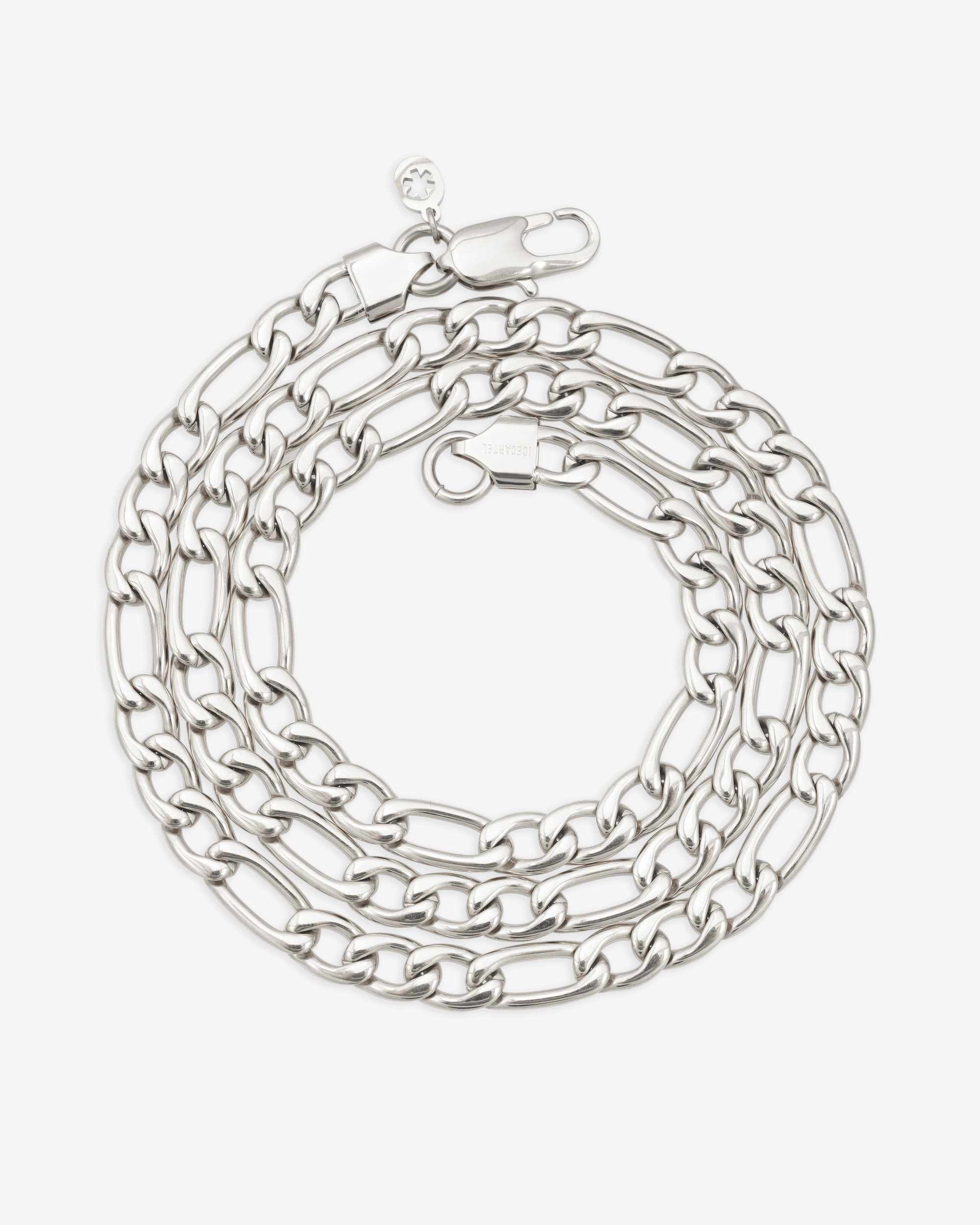 7MM Figaro Chain Silver - Image 5