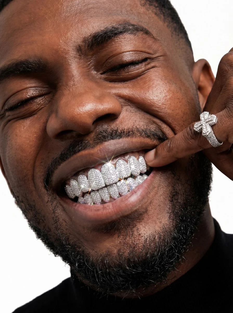 8 on 8 VVS Moissanite Diamond Grillz - Image 4
