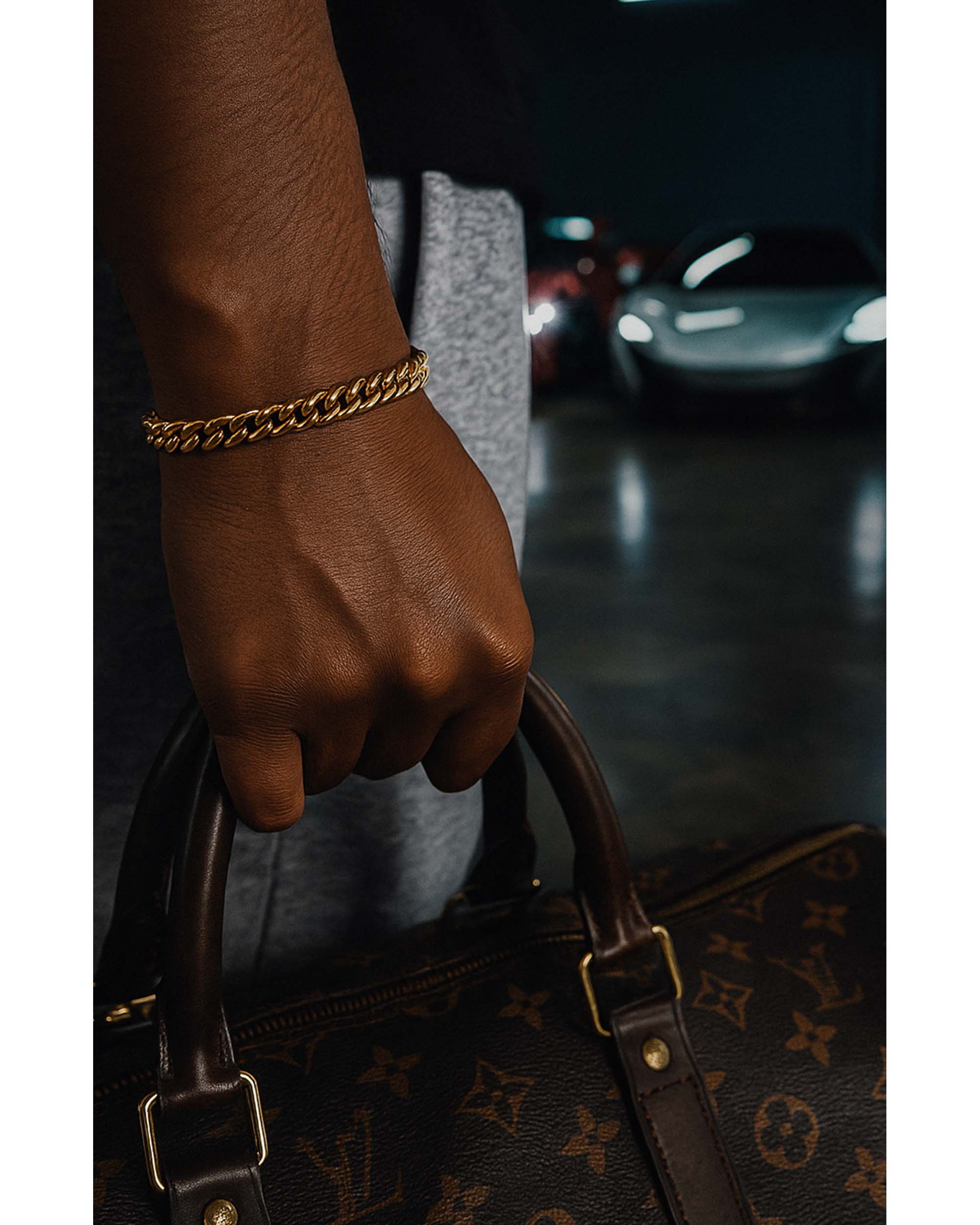 8MM Cuban Link Bracelet 14K Gold - Image 3